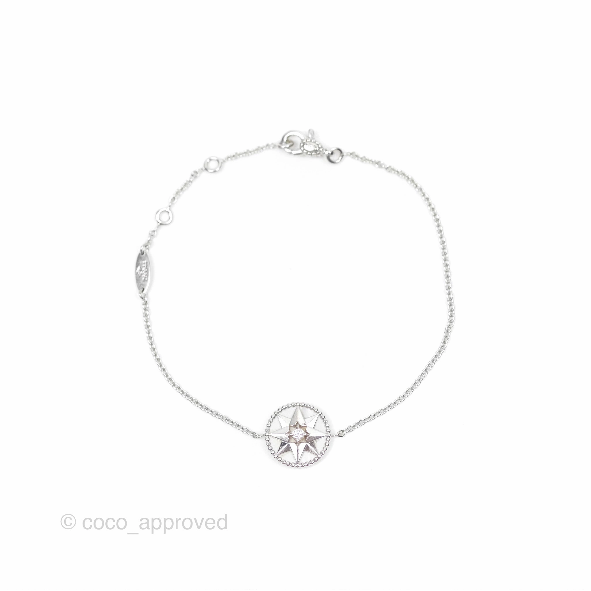Dior Rose Des Vents Bracelet Diamonds/Mother of Pearl White Gold