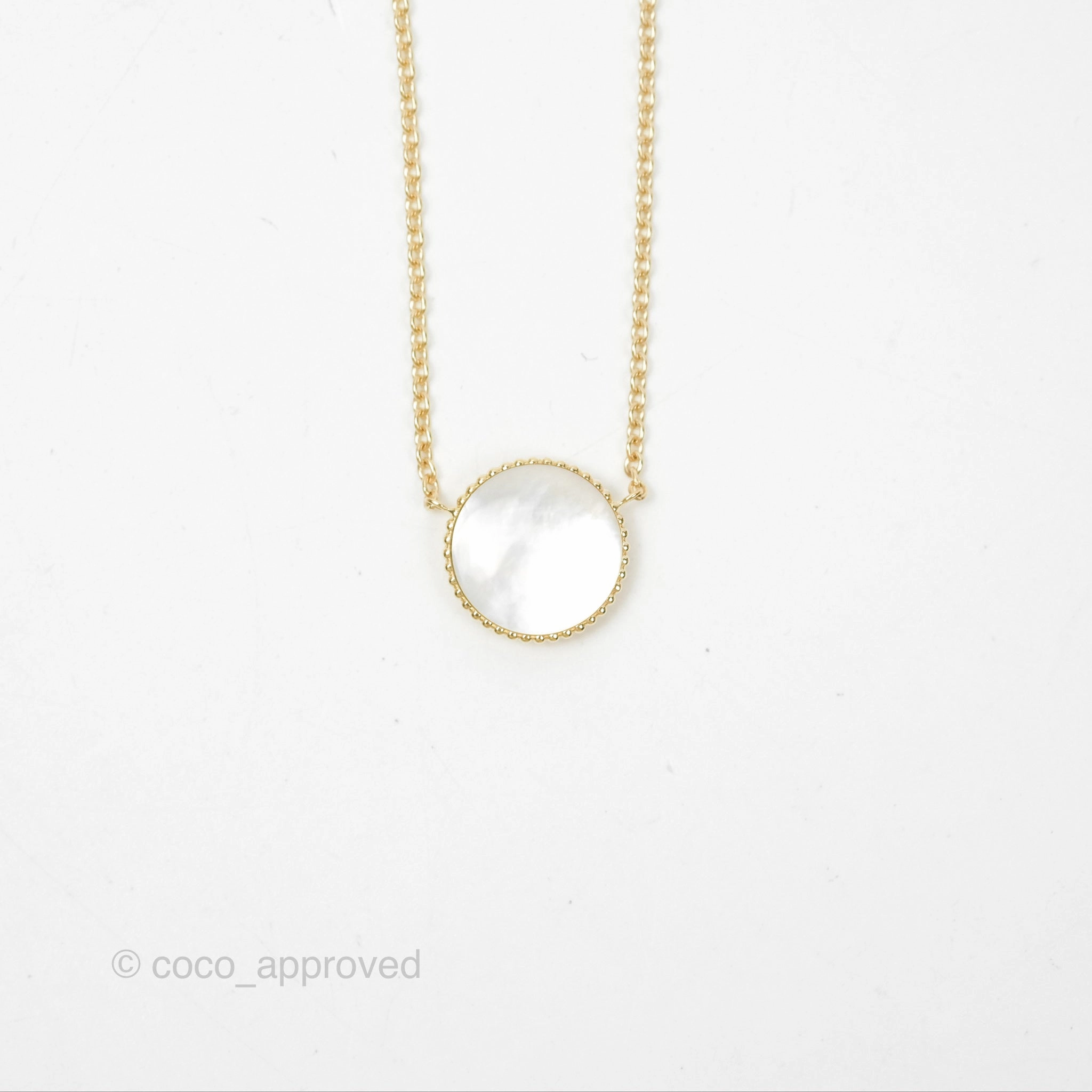 Dior Rose des Vents Necklace Yellow Gold Diamond Mother-of-Pearl
