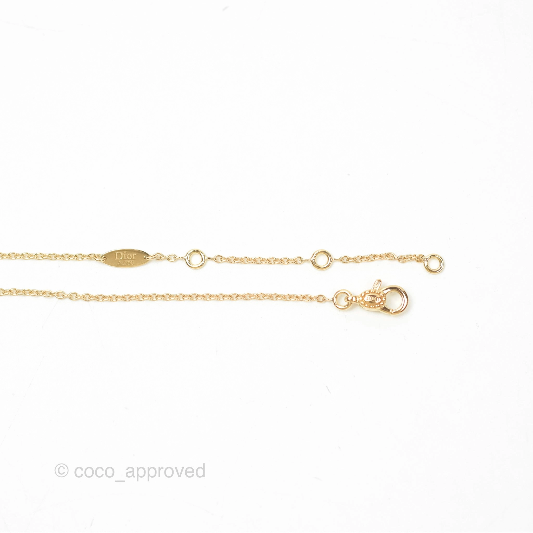 Dior Rose des Vents Necklace Yellow Gold Diamond Mother-of-Pearl