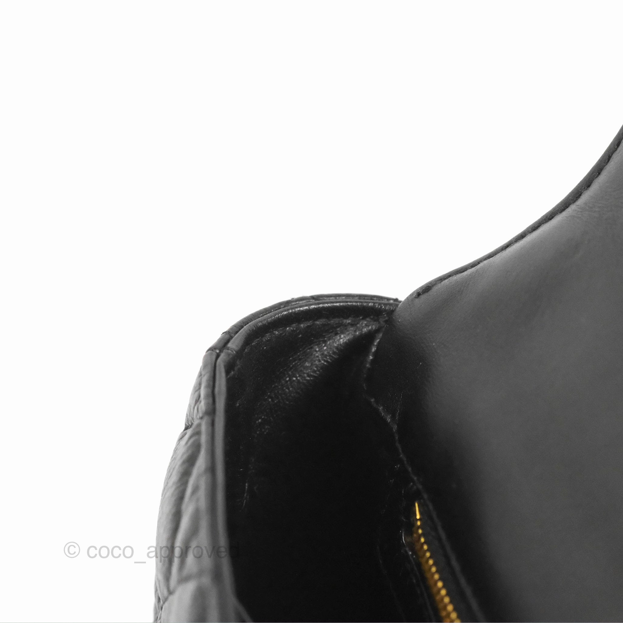 Dior Small Caro Bag Black Supple Cannage Calfskin