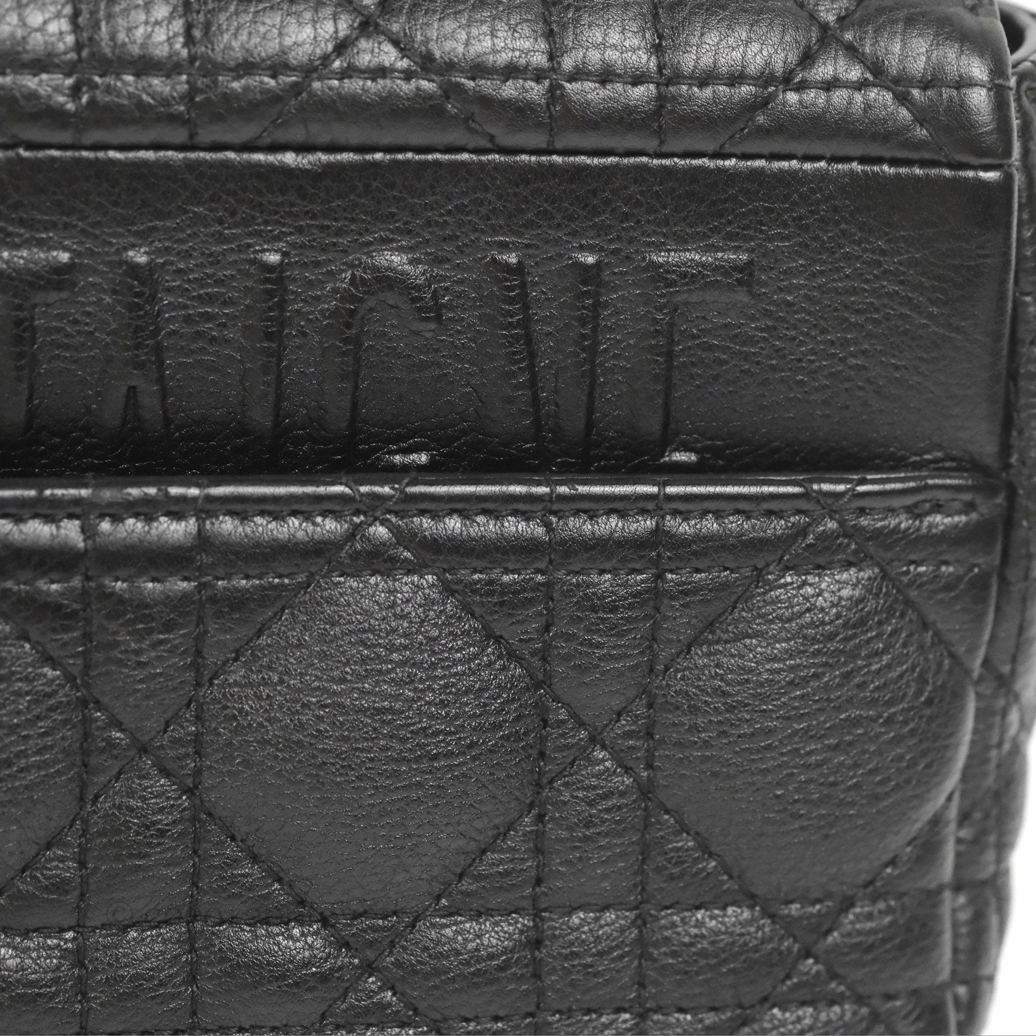 Dior Small Caro Bag Black Supple Cannage Calfskin