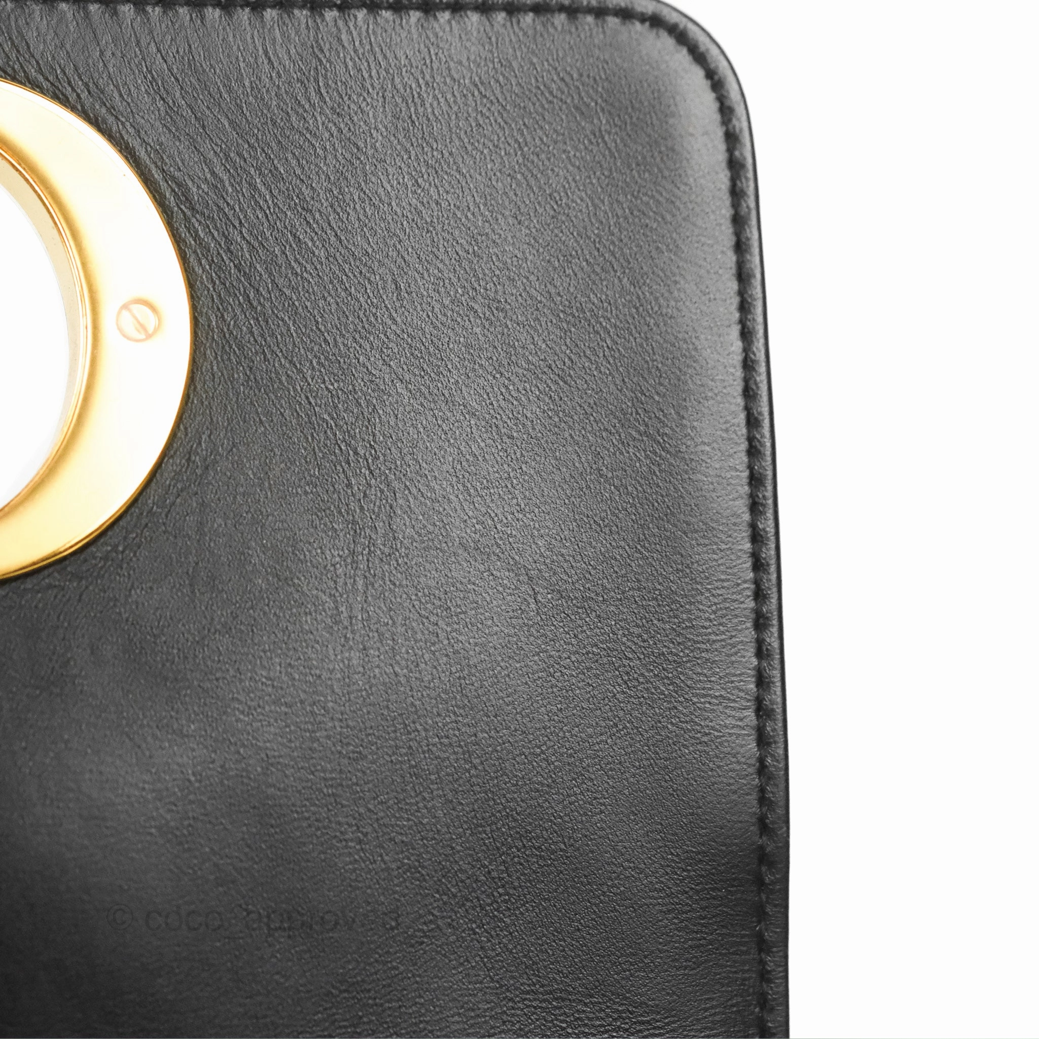 Dior Small Caro Bag Black Supple Cannage Calfskin