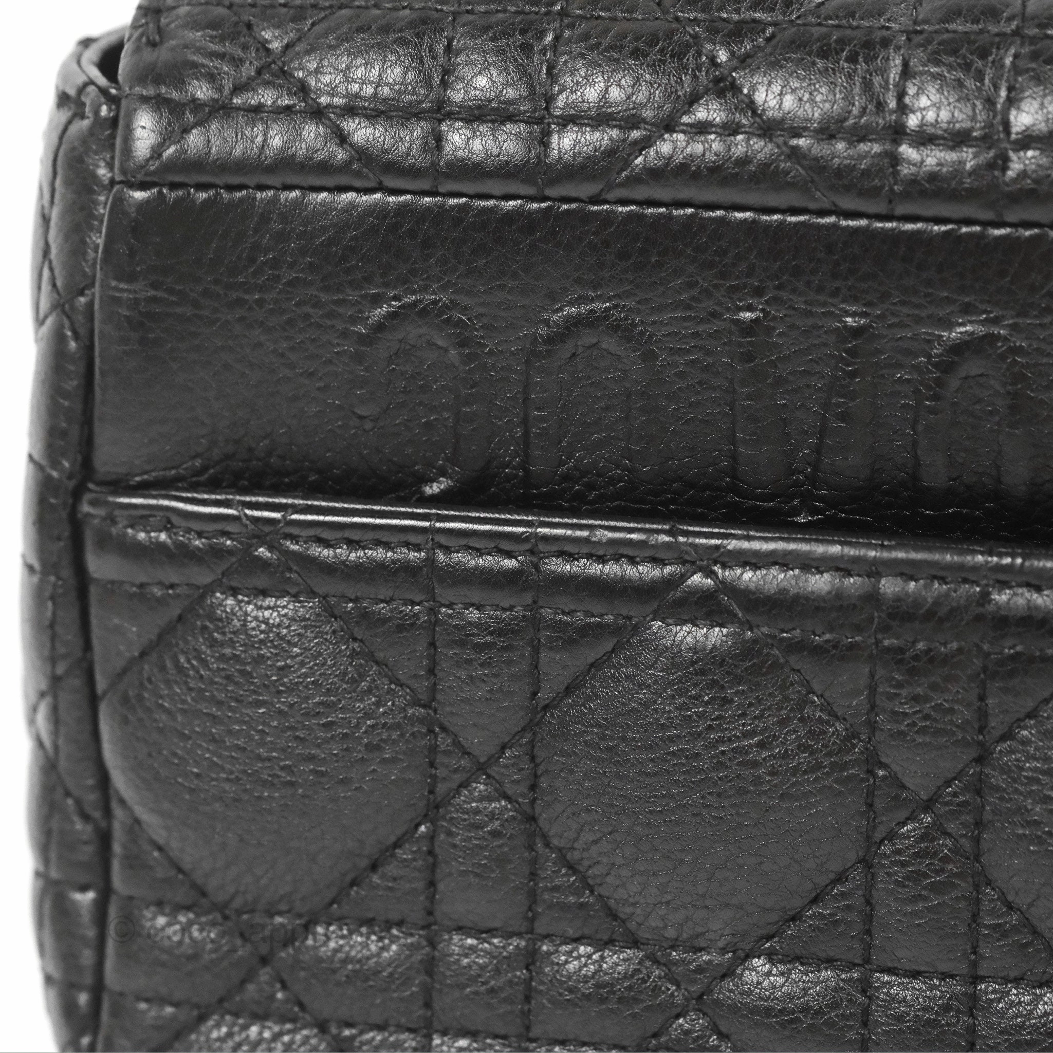 Dior Small Caro Bag Black Supple Cannage Calfskin