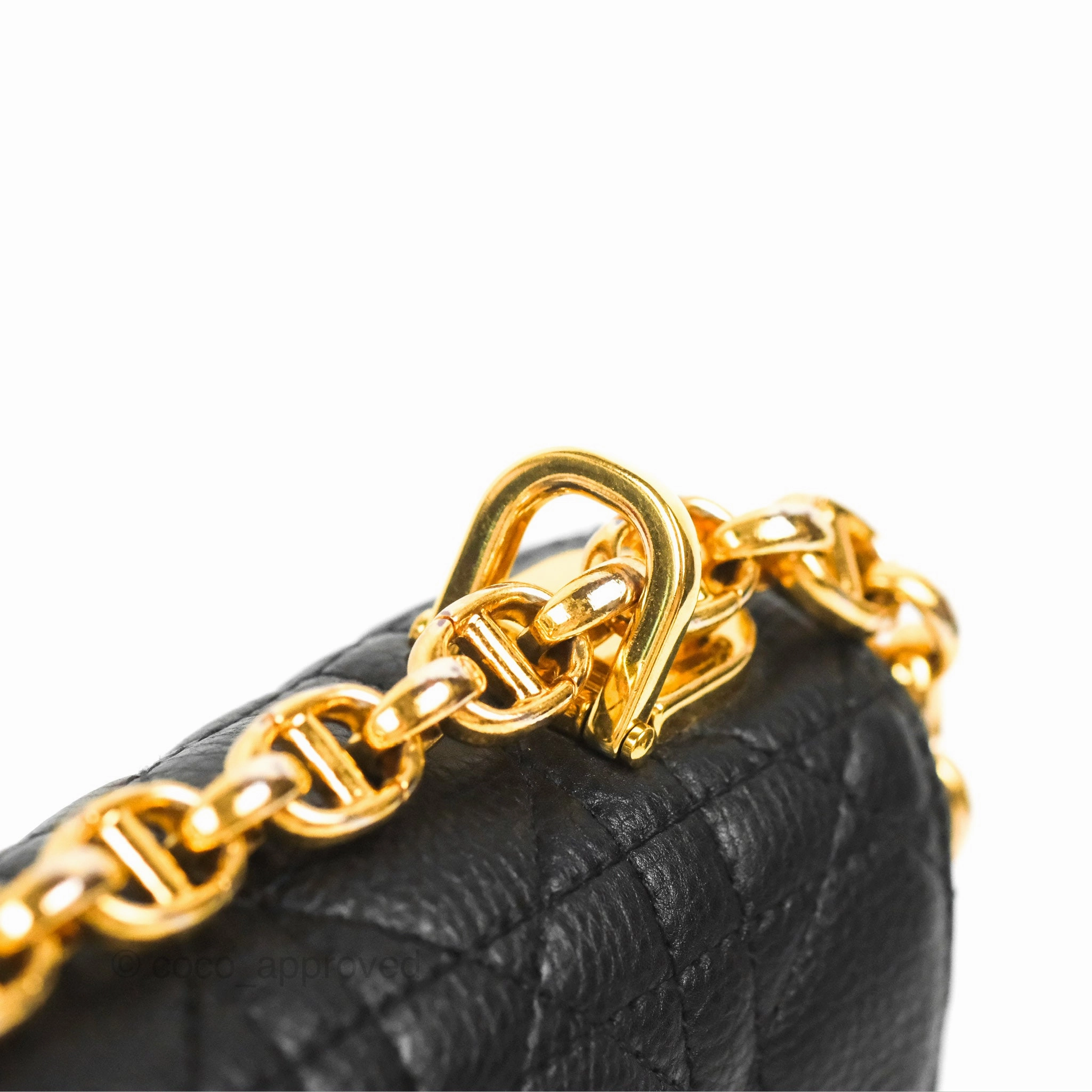 Dior Small Caro Bag Black Supple Cannage Calfskin