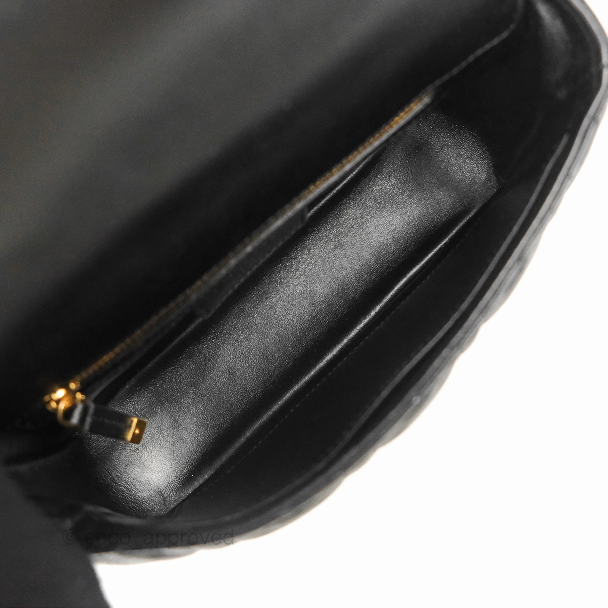 Dior Small Caro Bag Black Supple Cannage Calfskin