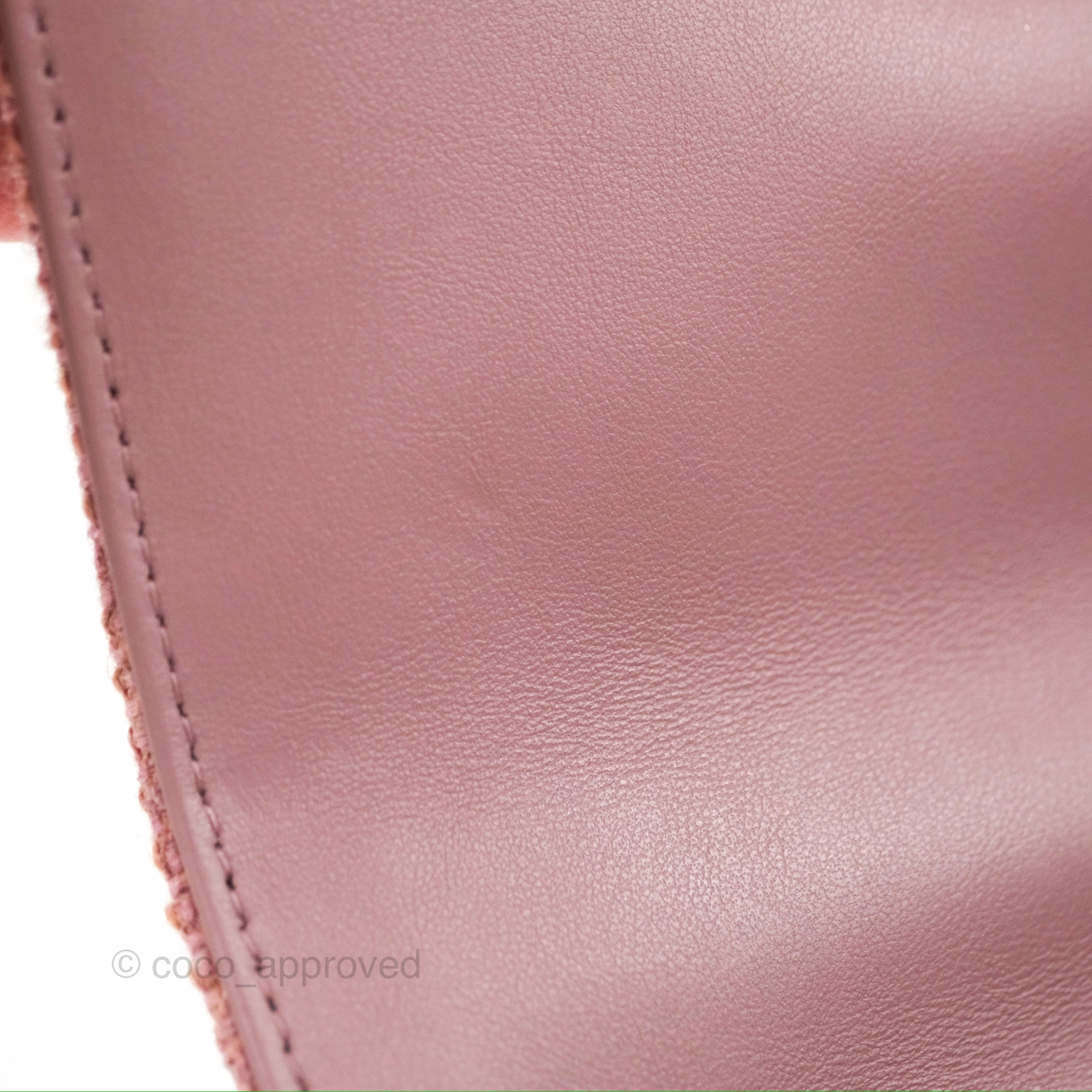 Dior Small Caro Bag Dark Pink Violine Canvas Rose Gold