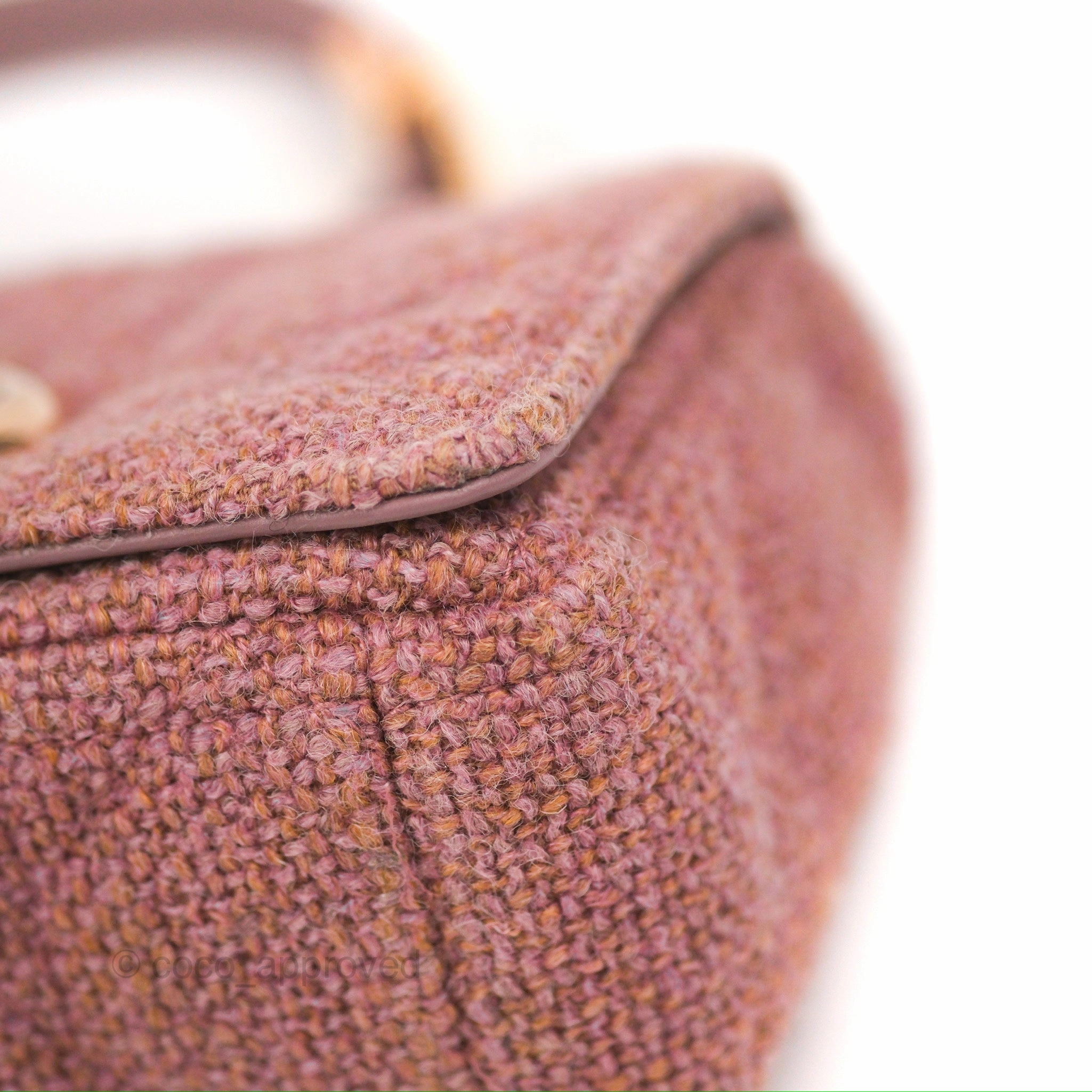 Dior Small Caro Bag Dark Pink Violine Canvas Rose Gold