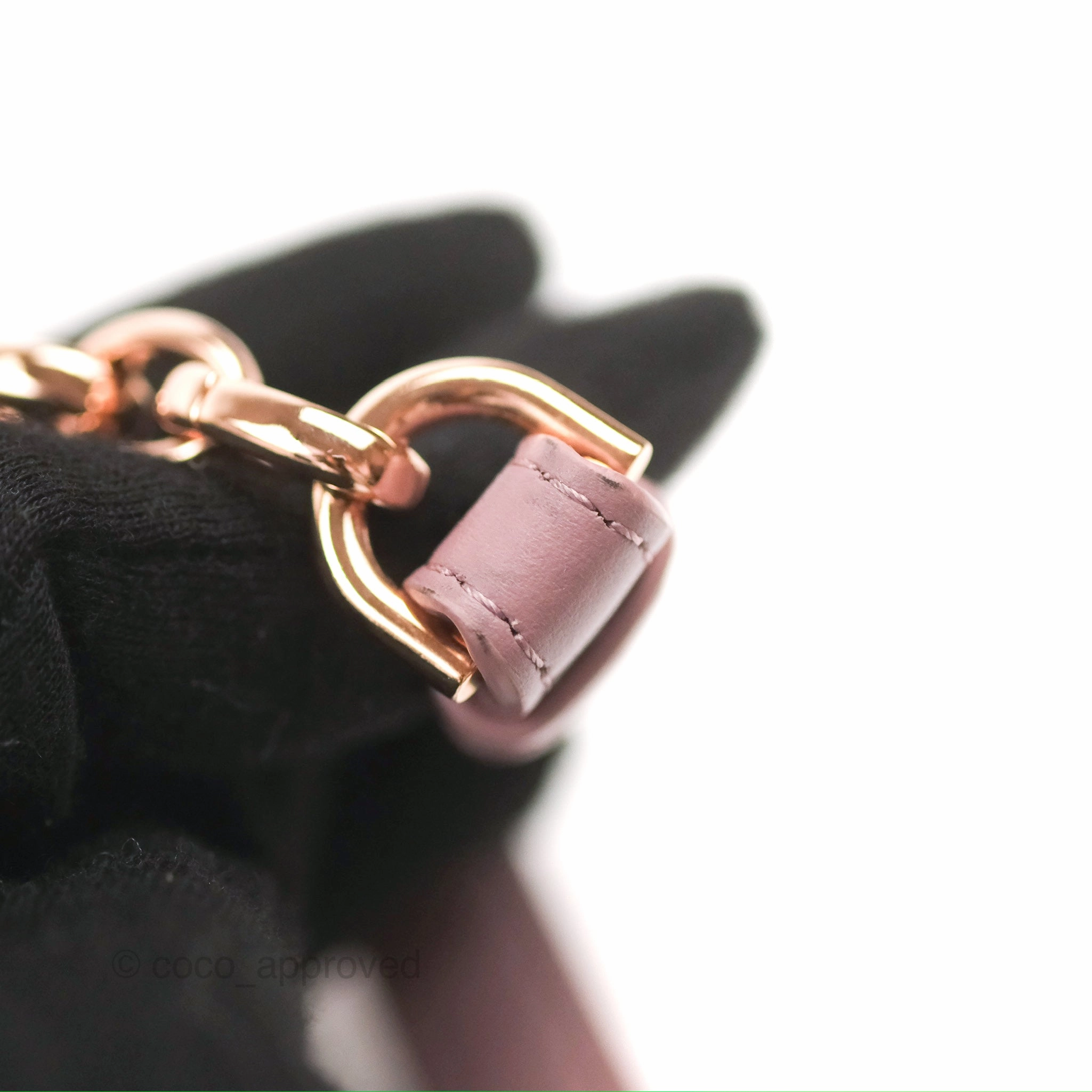 Dior Small Caro Bag Dark Pink Violine Canvas Rose Gold