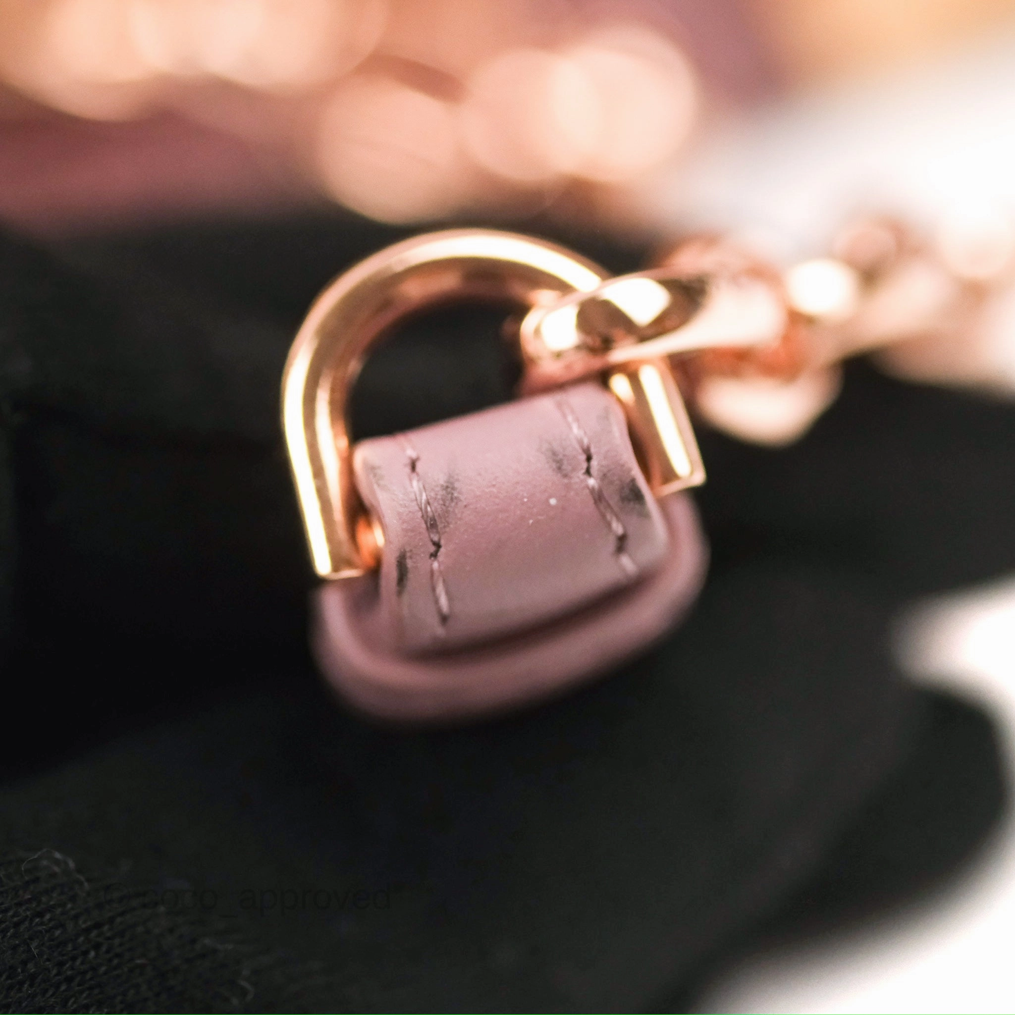 Dior Small Caro Bag Dark Pink Violine Canvas Rose Gold