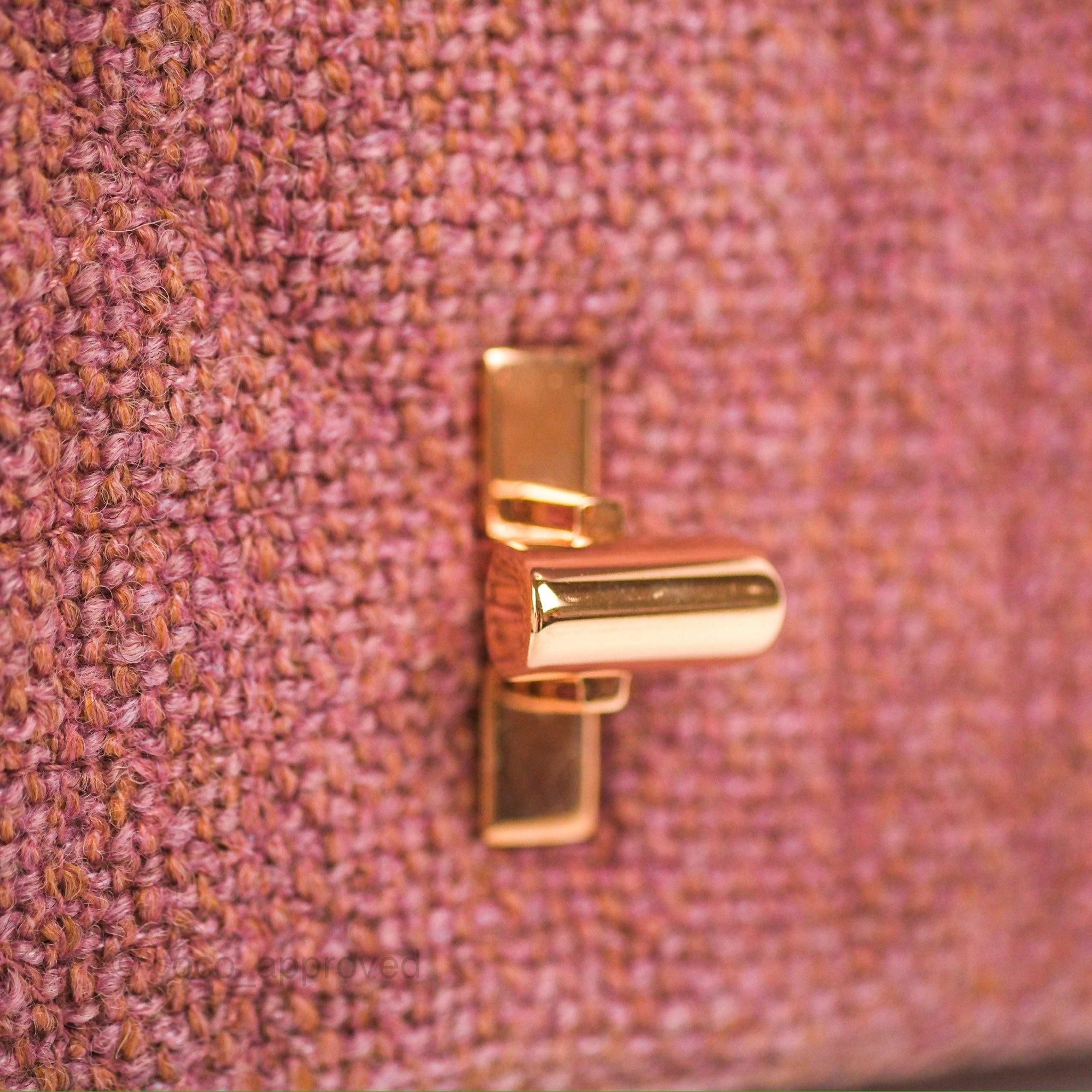 Dior Small Caro Bag Dark Pink Violine Canvas Rose Gold