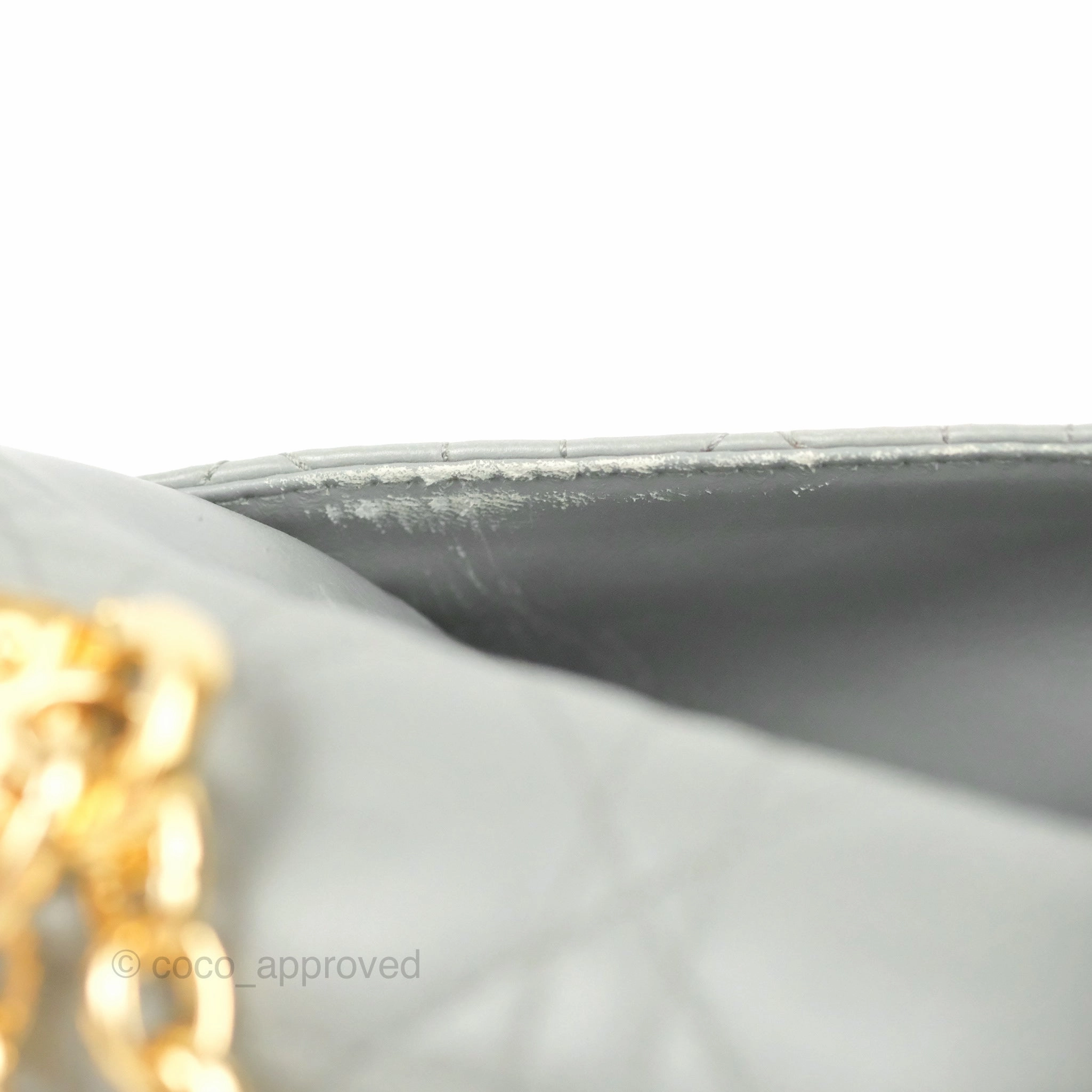 Dior Small Caro Bag Stone Gray Supple Cannage Calfskin