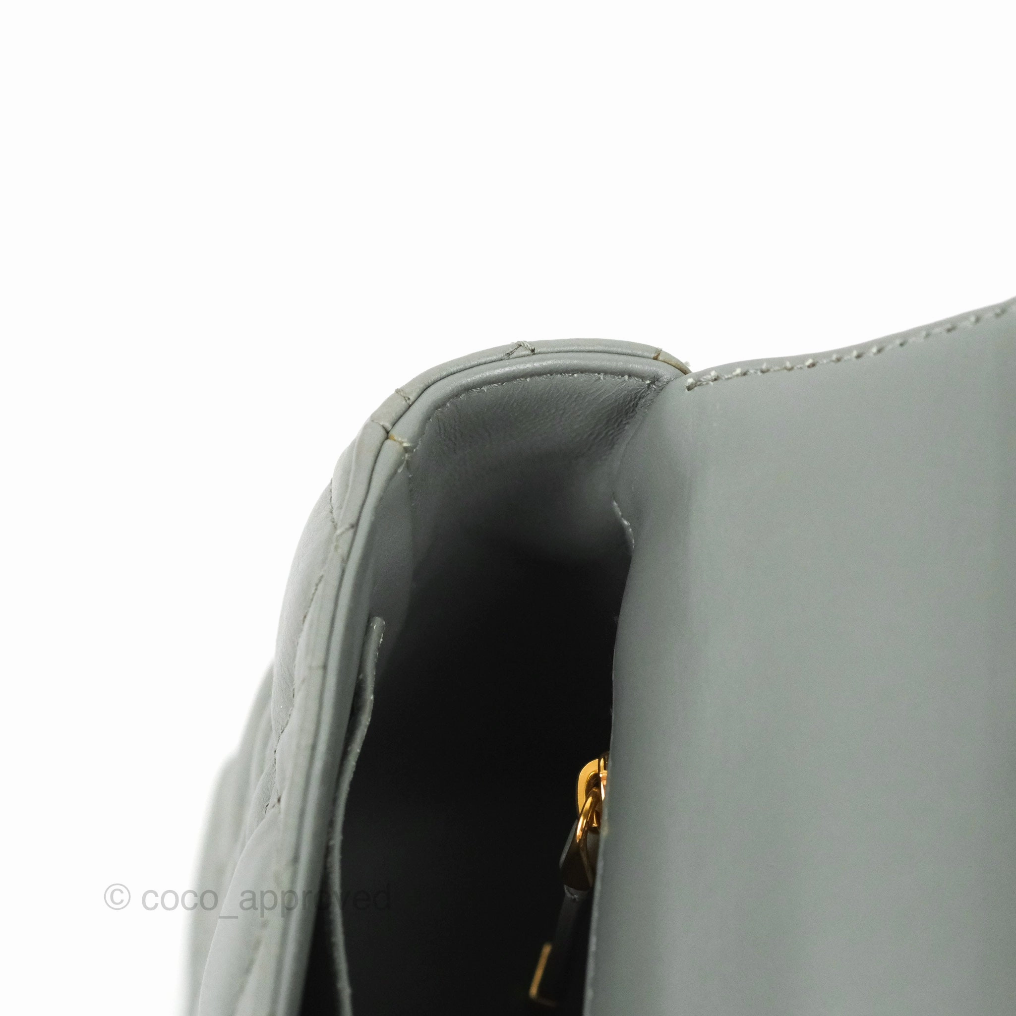 Dior Small Caro Bag Stone Gray Supple Cannage Calfskin