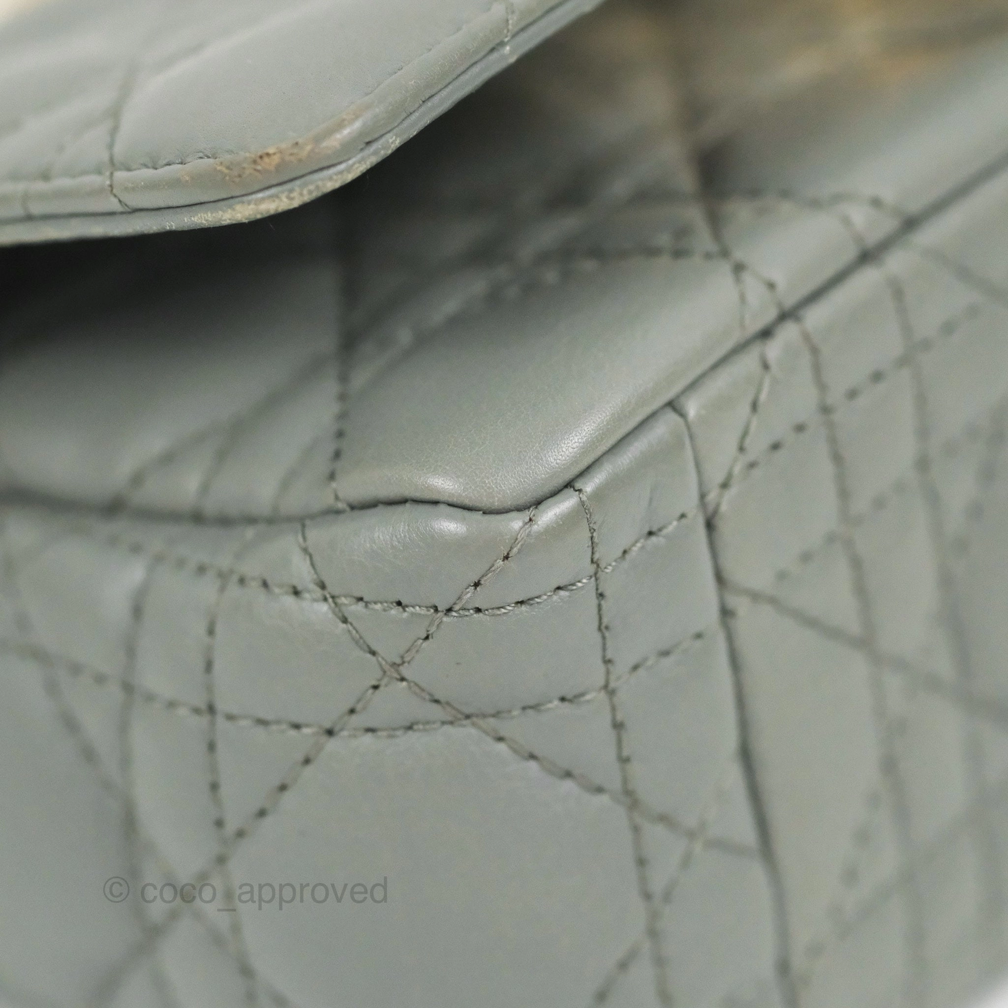 Dior Small Caro Bag Stone Gray Supple Cannage Calfskin