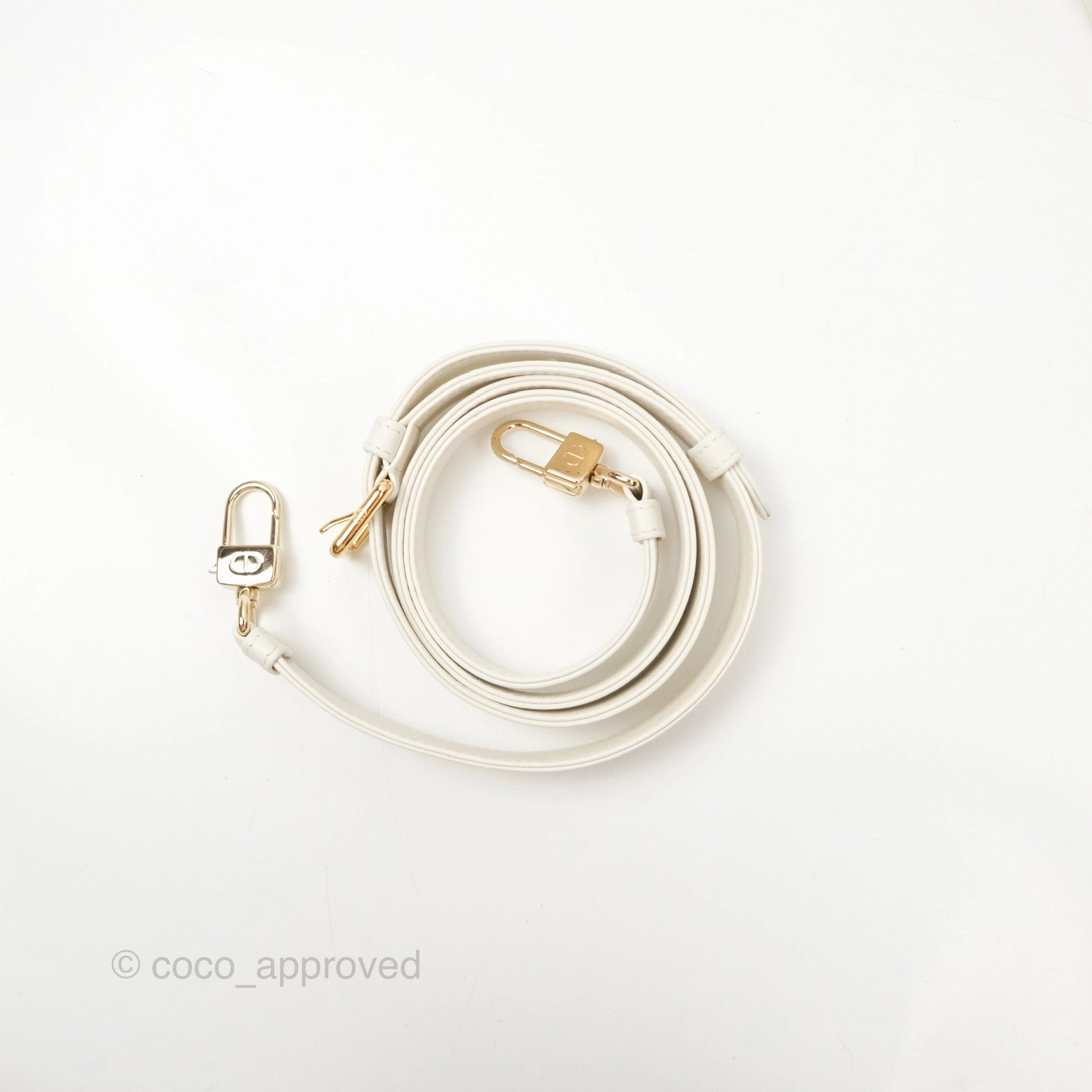 Dior Small Lady D-Joy Bag Ivory White Lambskin Cannage Gold Hardware