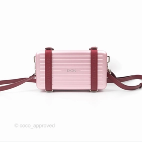 Dior x Rimowa Aluminum Personal Clutch Rose