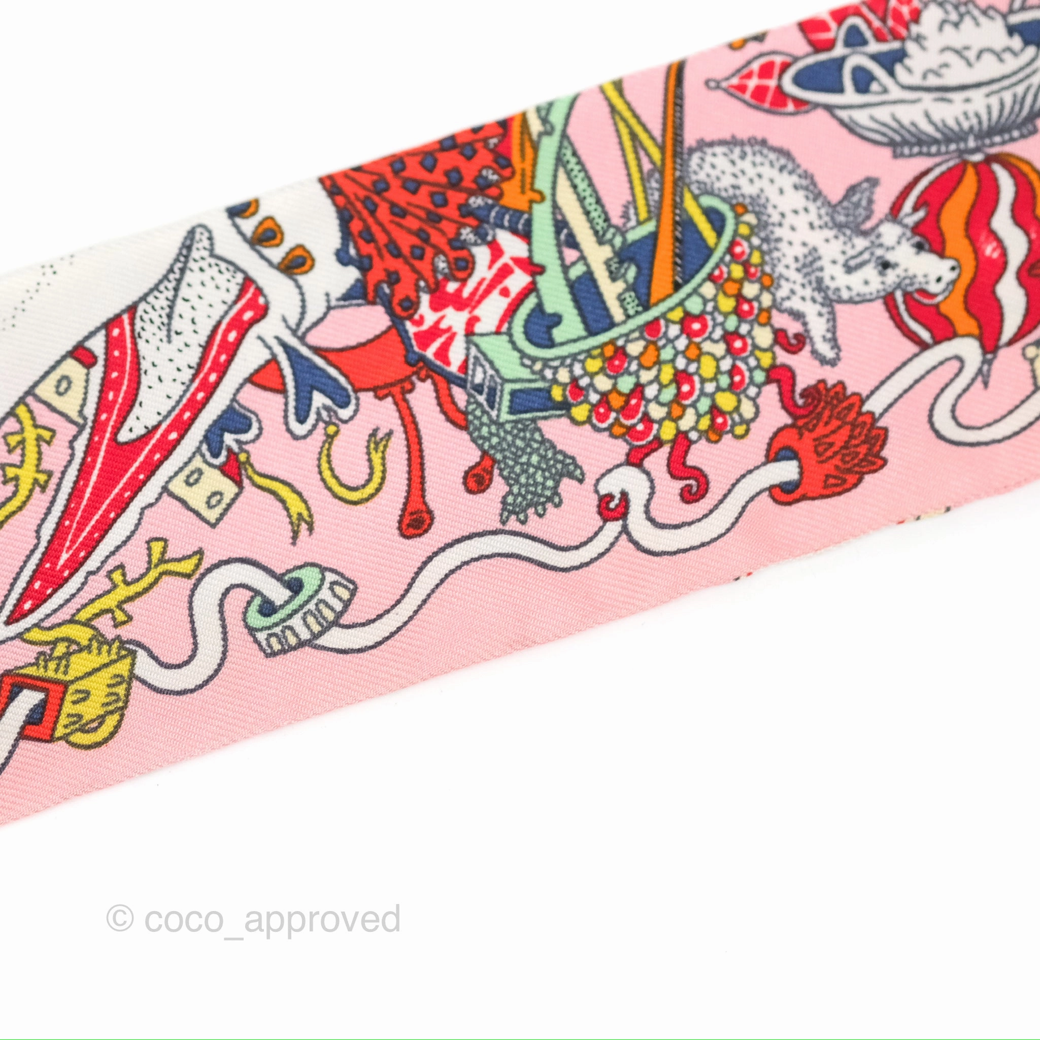 Hermes 'La Folle Parade' Silk Twilly