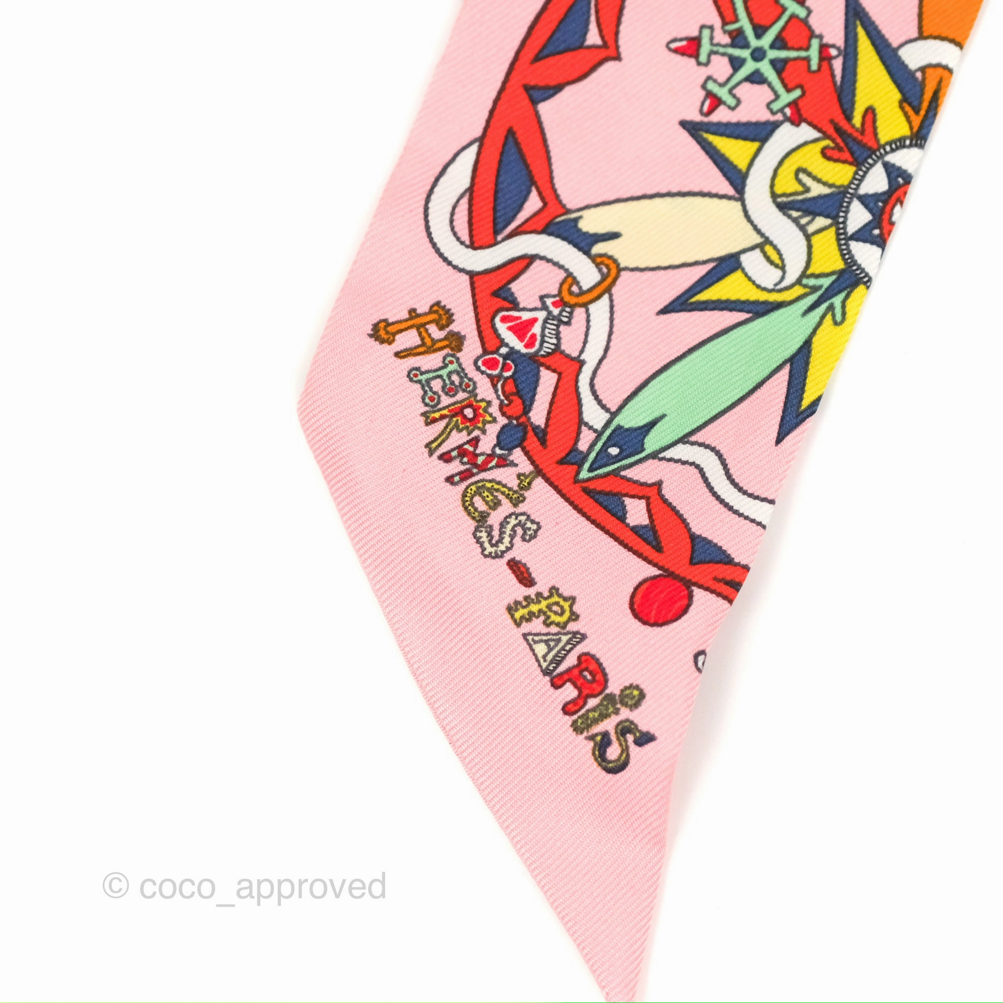 Hermes 'La Folle Parade' Silk Twilly