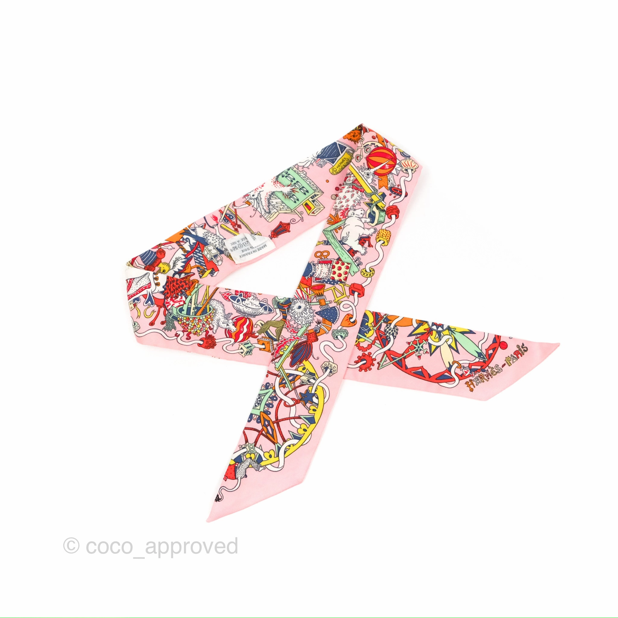 Hermes 'La Folle Parade' Silk Twilly