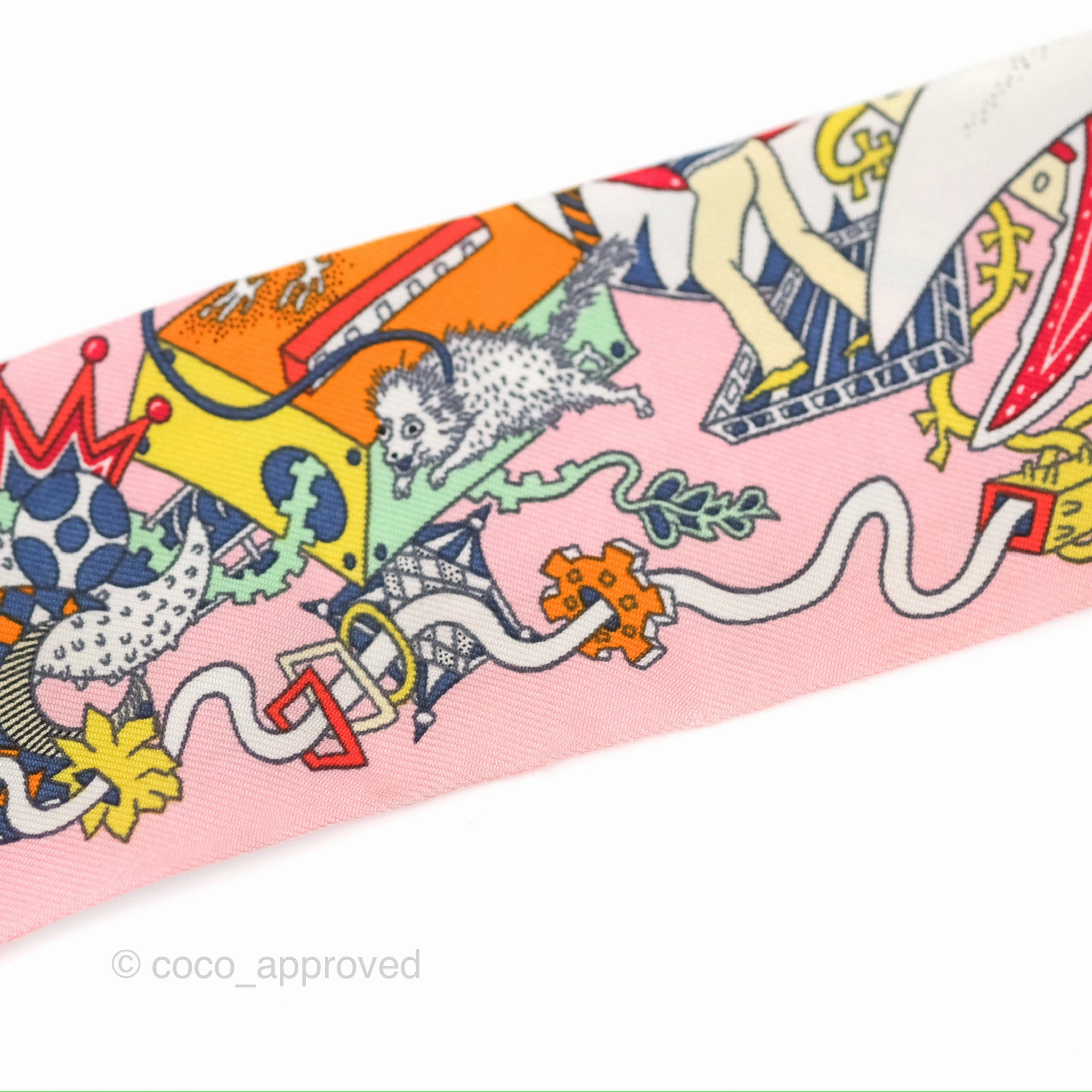 Hermes 'La Folle Parade' Silk Twilly