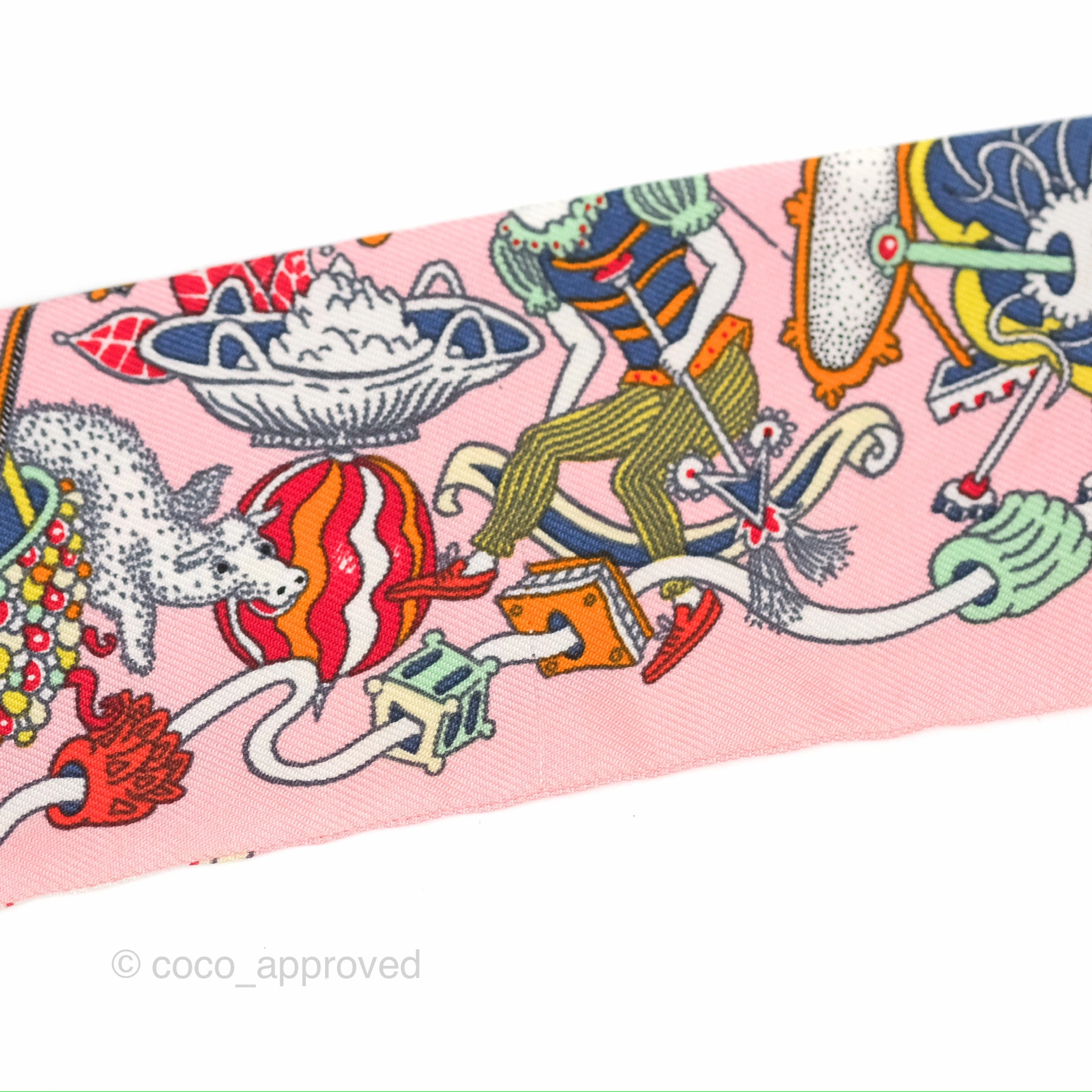 Hermes 'La Folle Parade' Silk Twilly