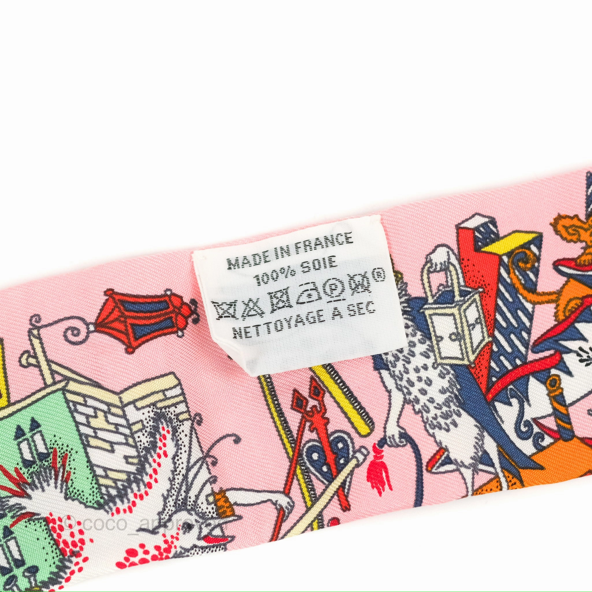 Hermes 'La Folle Parade' Silk Twilly
