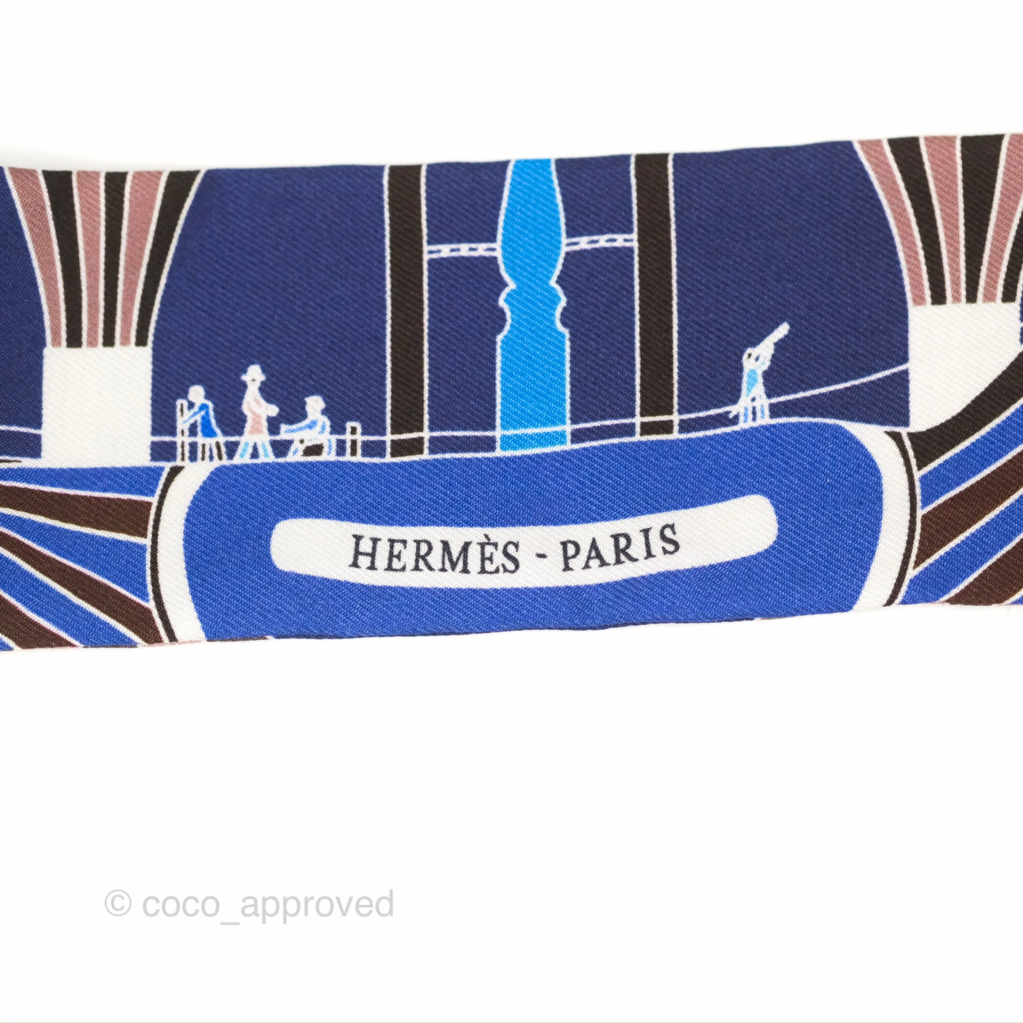 Hermes 'Les Folies du Ciel' Silk Twilly