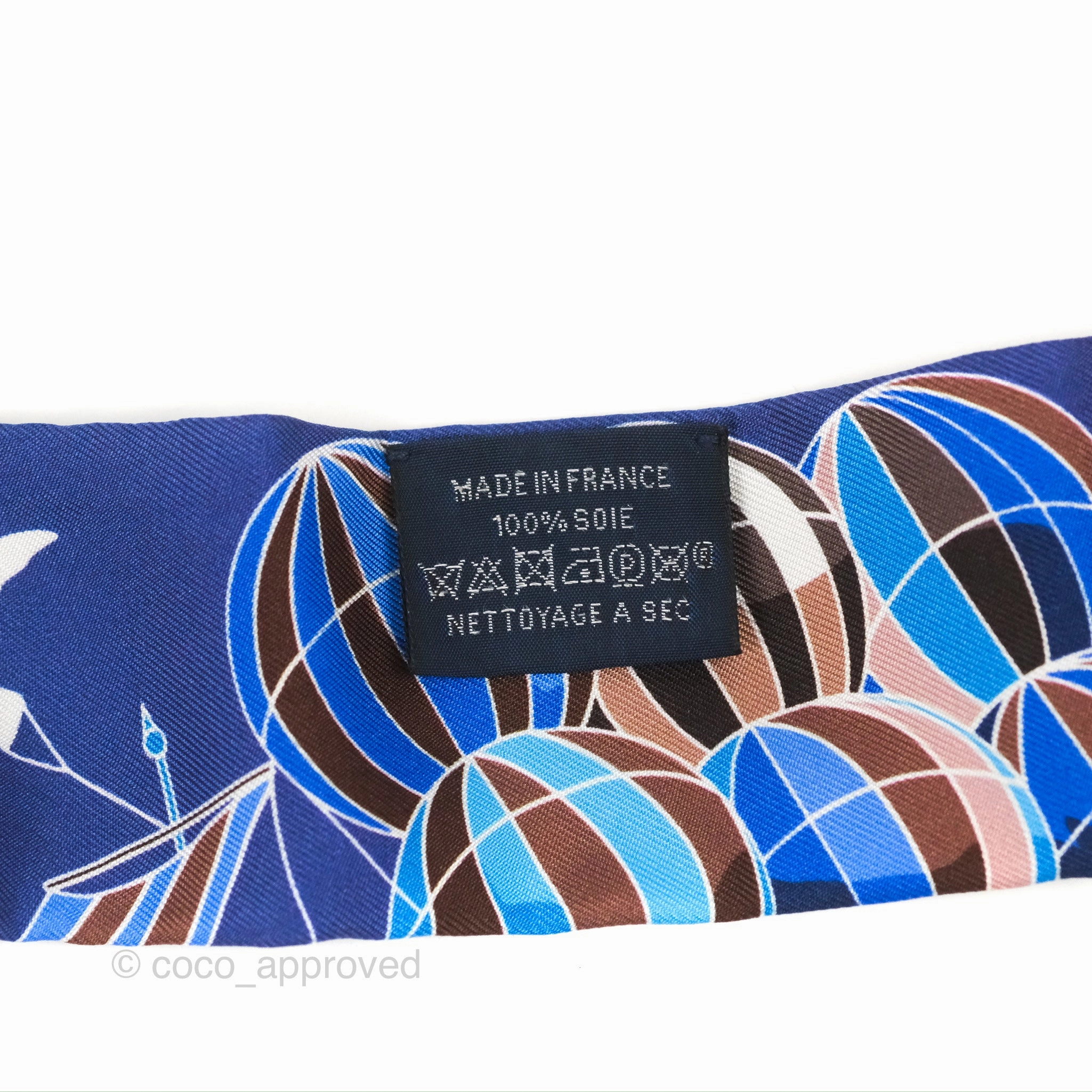 Hermes 'Les Folies du Ciel' Silk Twilly