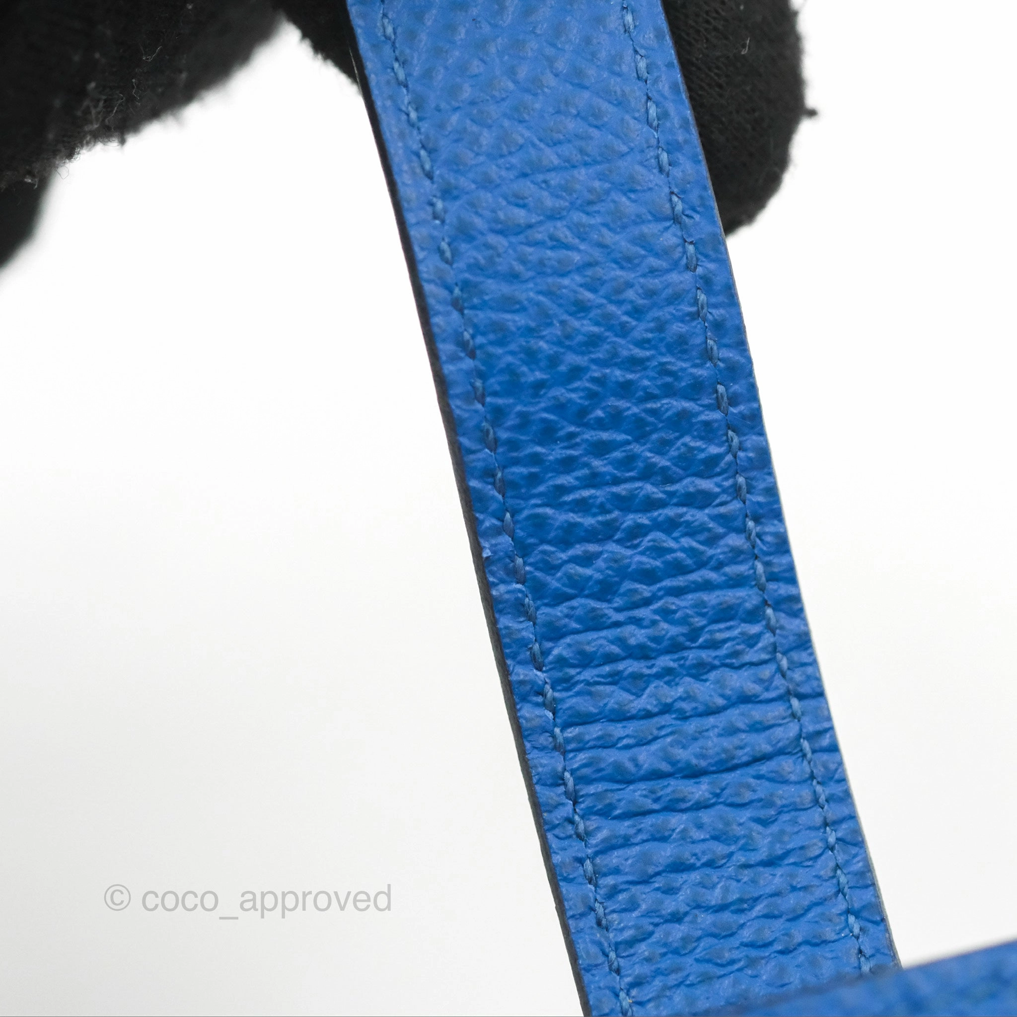 Hermes Bearn Mini Wallet Epsom Bleu De Fance Gold Hardware