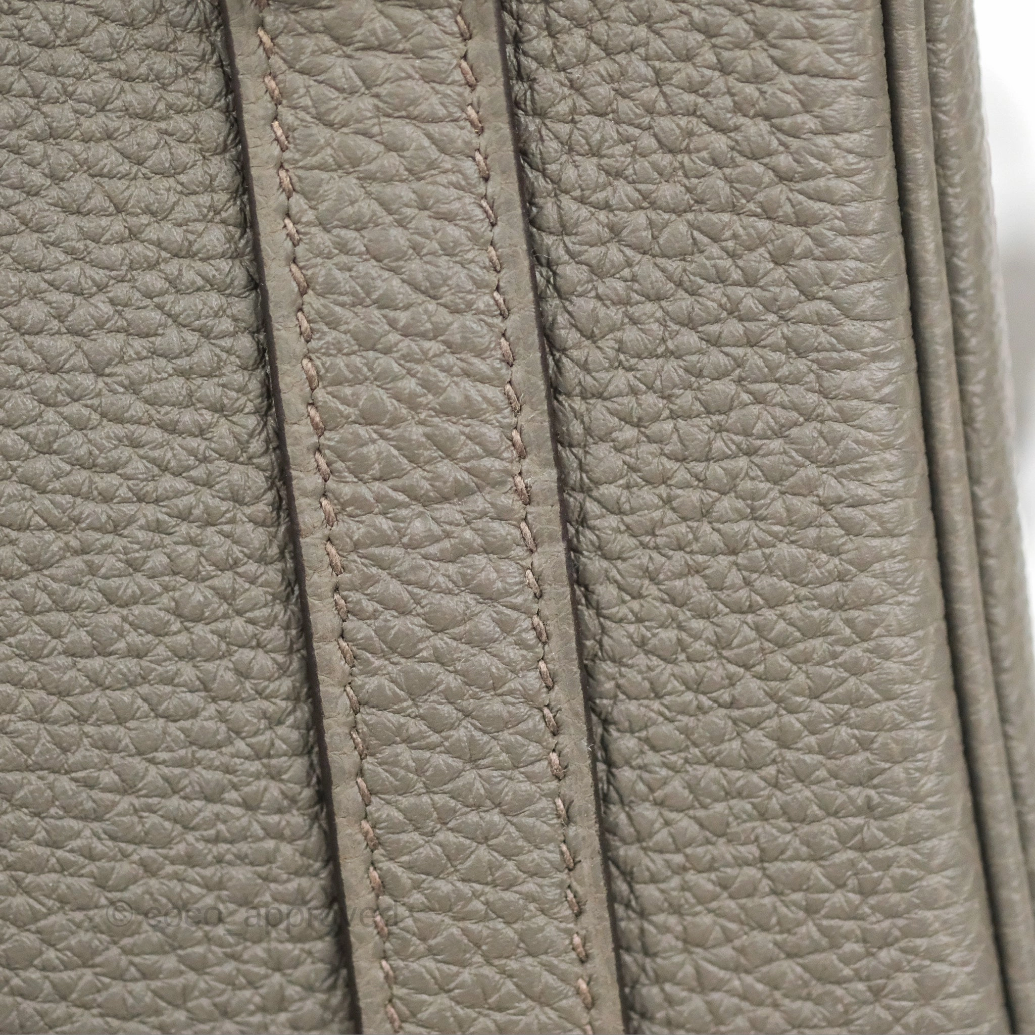 Hermes Birkin 25 Retourne Etain Togo Rose Gold Hardware