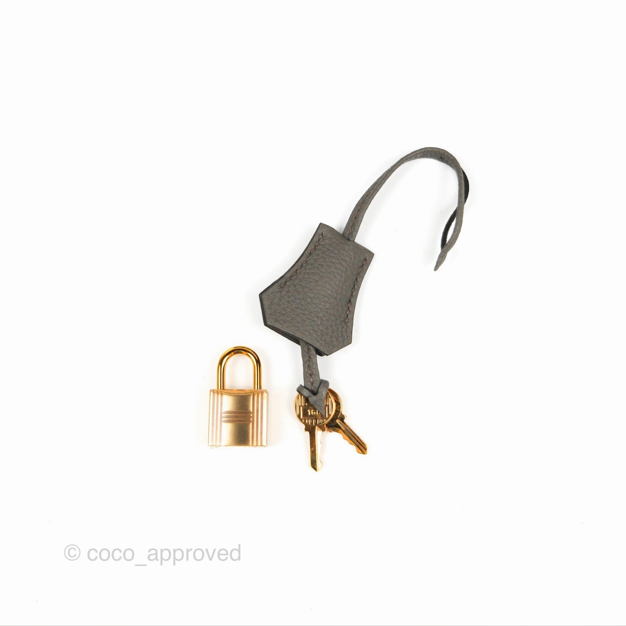 Hermes Birkin 25 Retourne Etain Togo Rose Gold Hardware