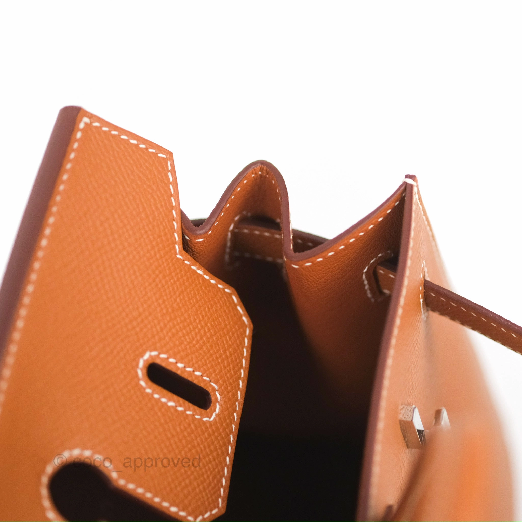 Hermes Birkin 25 Sellier Gold Epsom Palladium Hardware