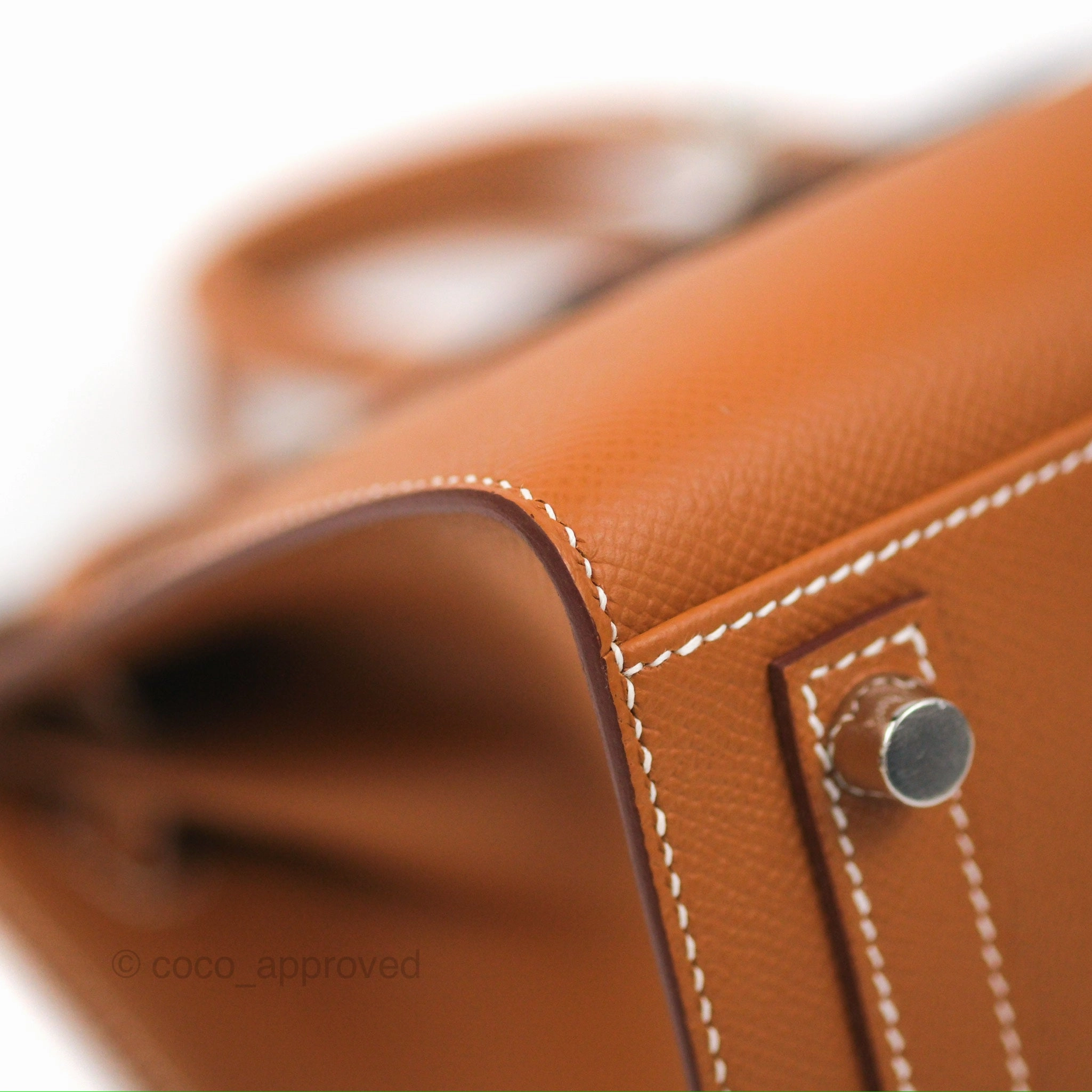 Hermes Birkin 25 Sellier Gold Epsom Palladium Hardware