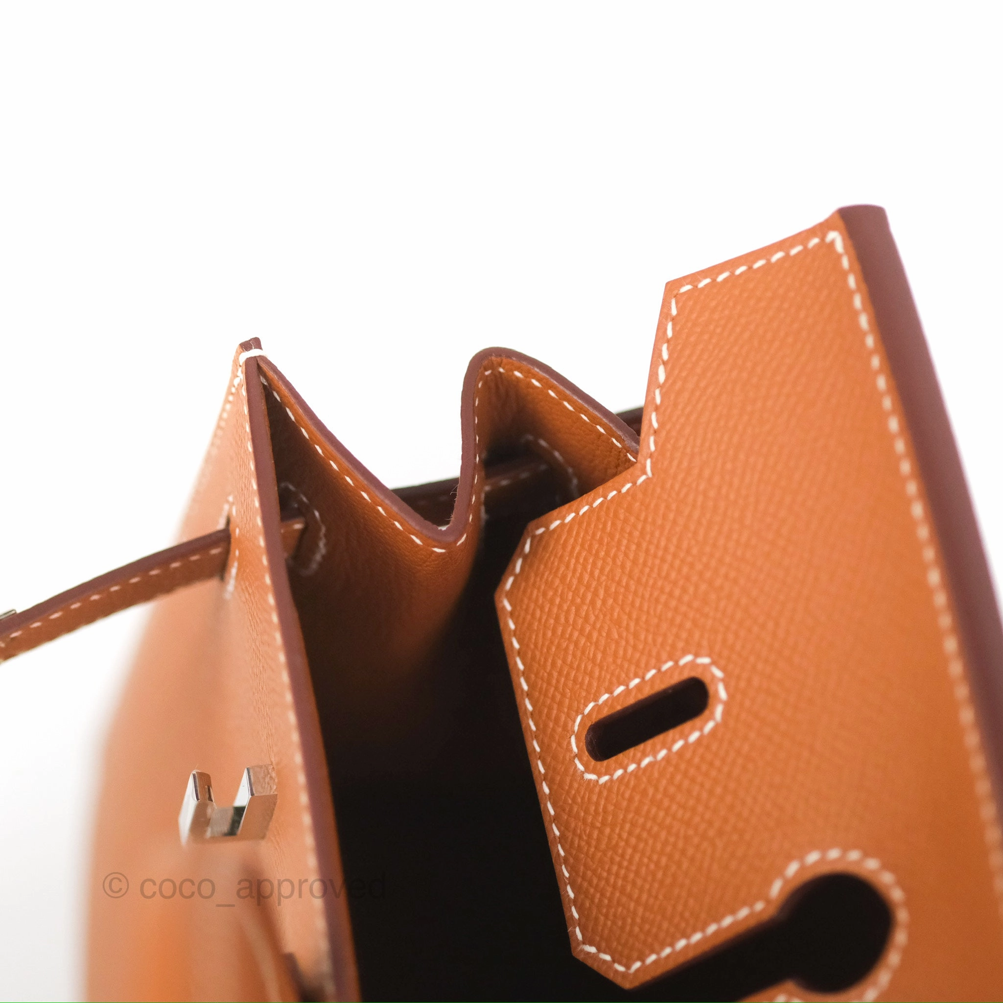 Hermes Birkin 25 Sellier Gold Epsom Palladium Hardware