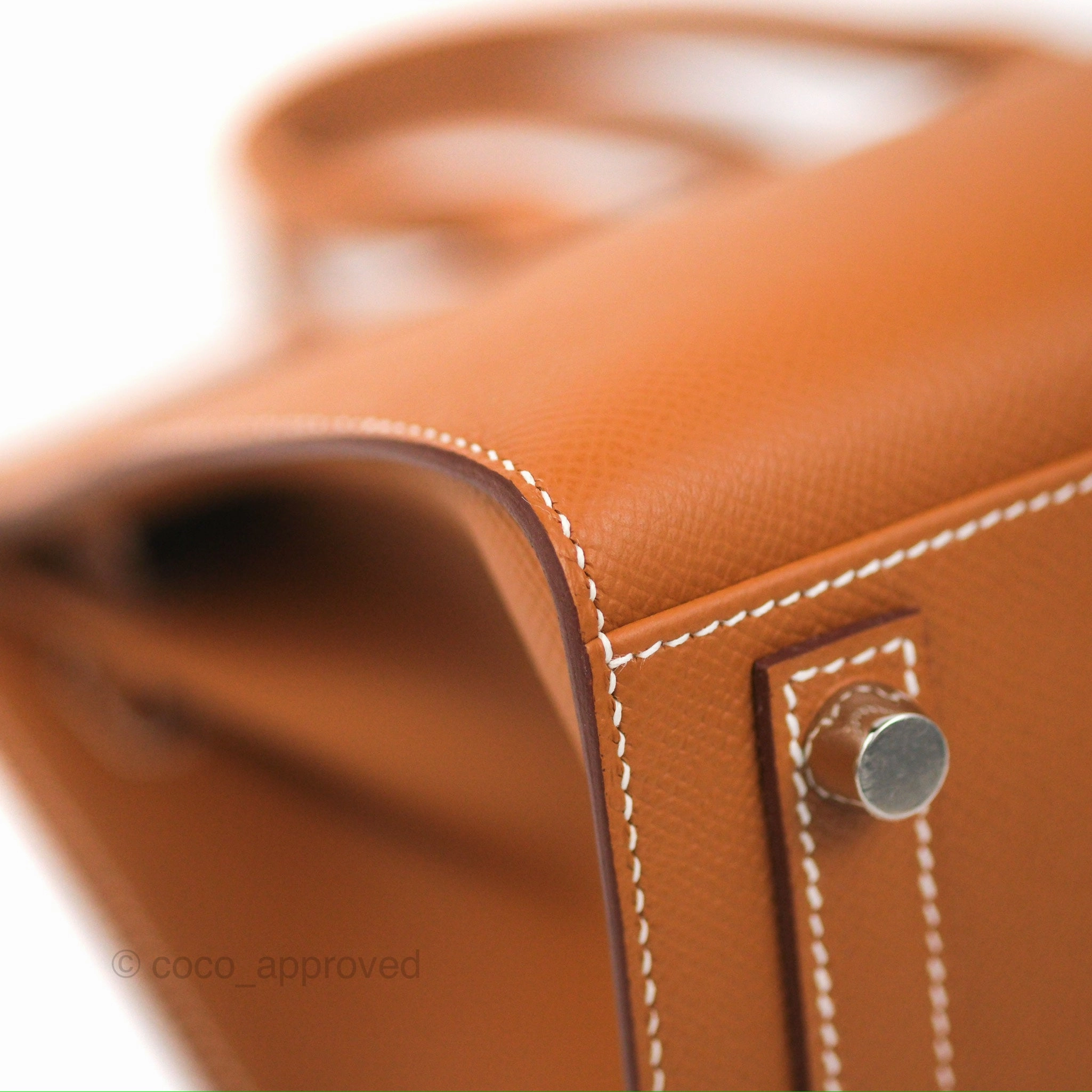 Hermes Birkin 25 Sellier Gold Epsom Palladium Hardware