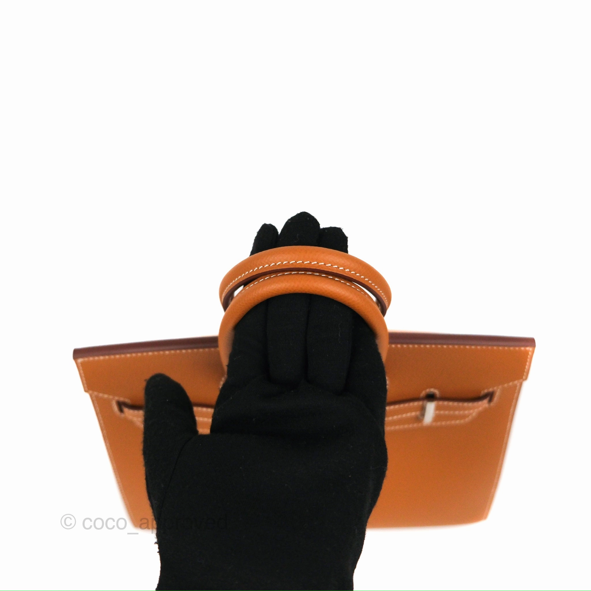 Hermes Birkin 25 Sellier Gold Epsom Palladium Hardware
