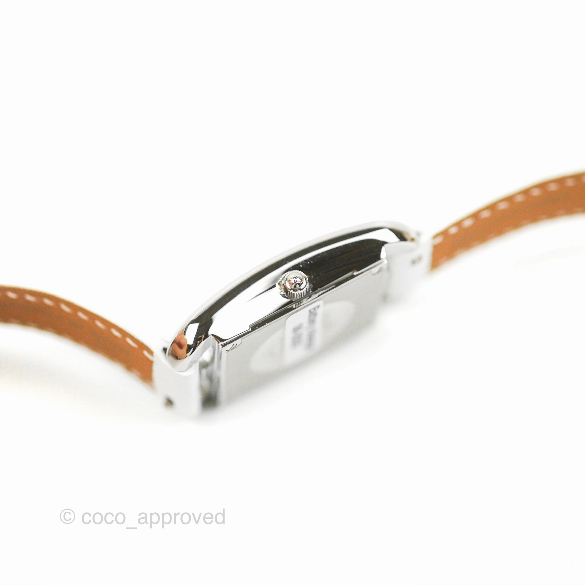 Hermes Cape Cod Watch PM 31mm White Epsom Mother-of-pearl Champleve Anchor Chains
