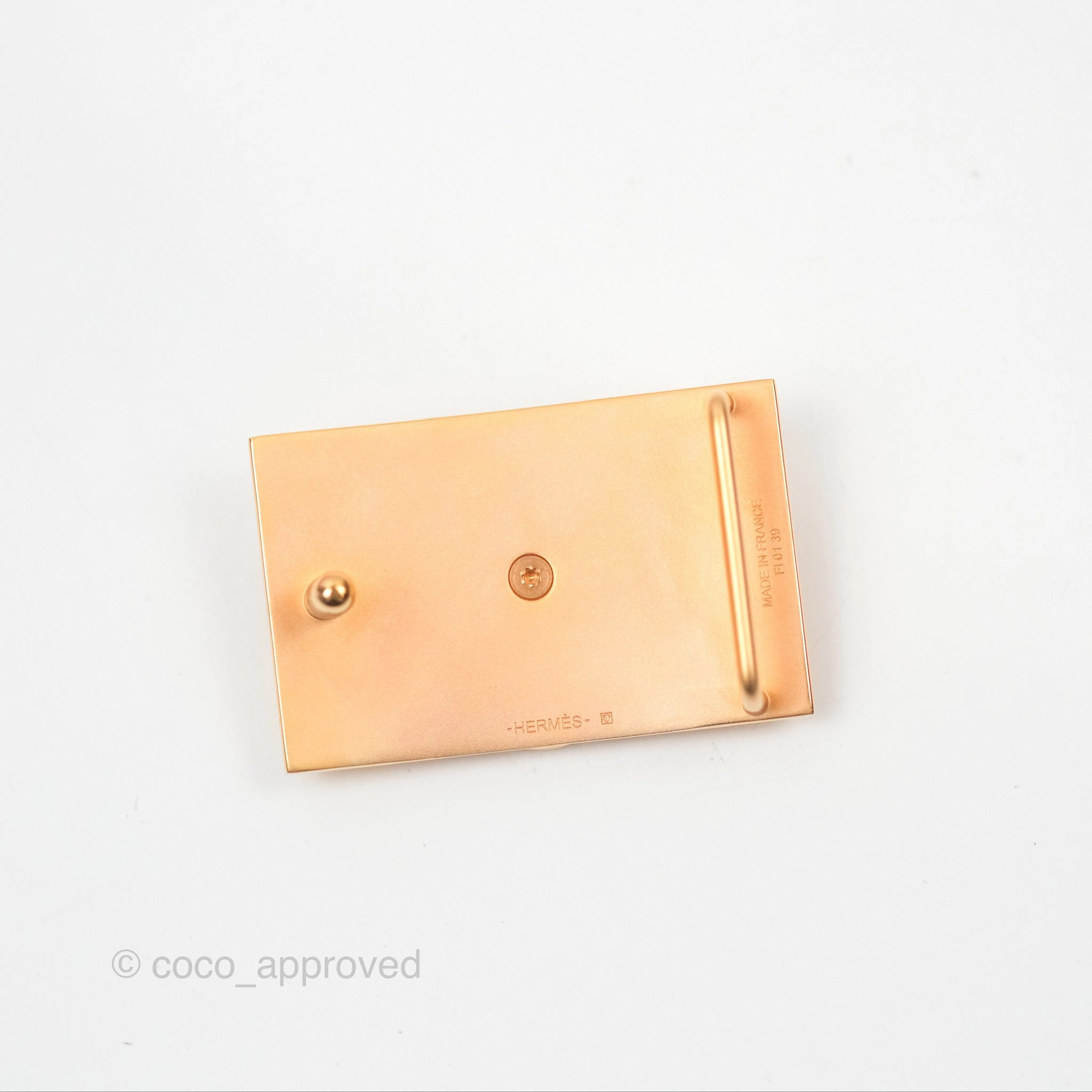 Hermes Collier de Chien Reversible Swift Pink Red Gold Hardware Size 80
