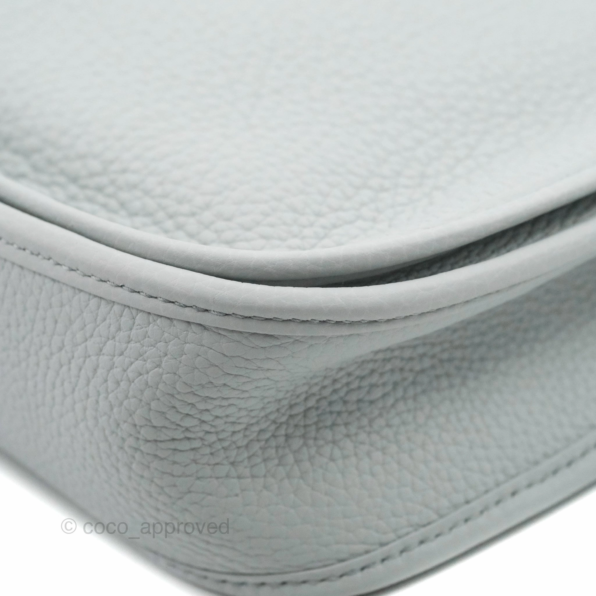 Hermes Evelyne III 29 Bleu Pale Clemence Palladium Hardware