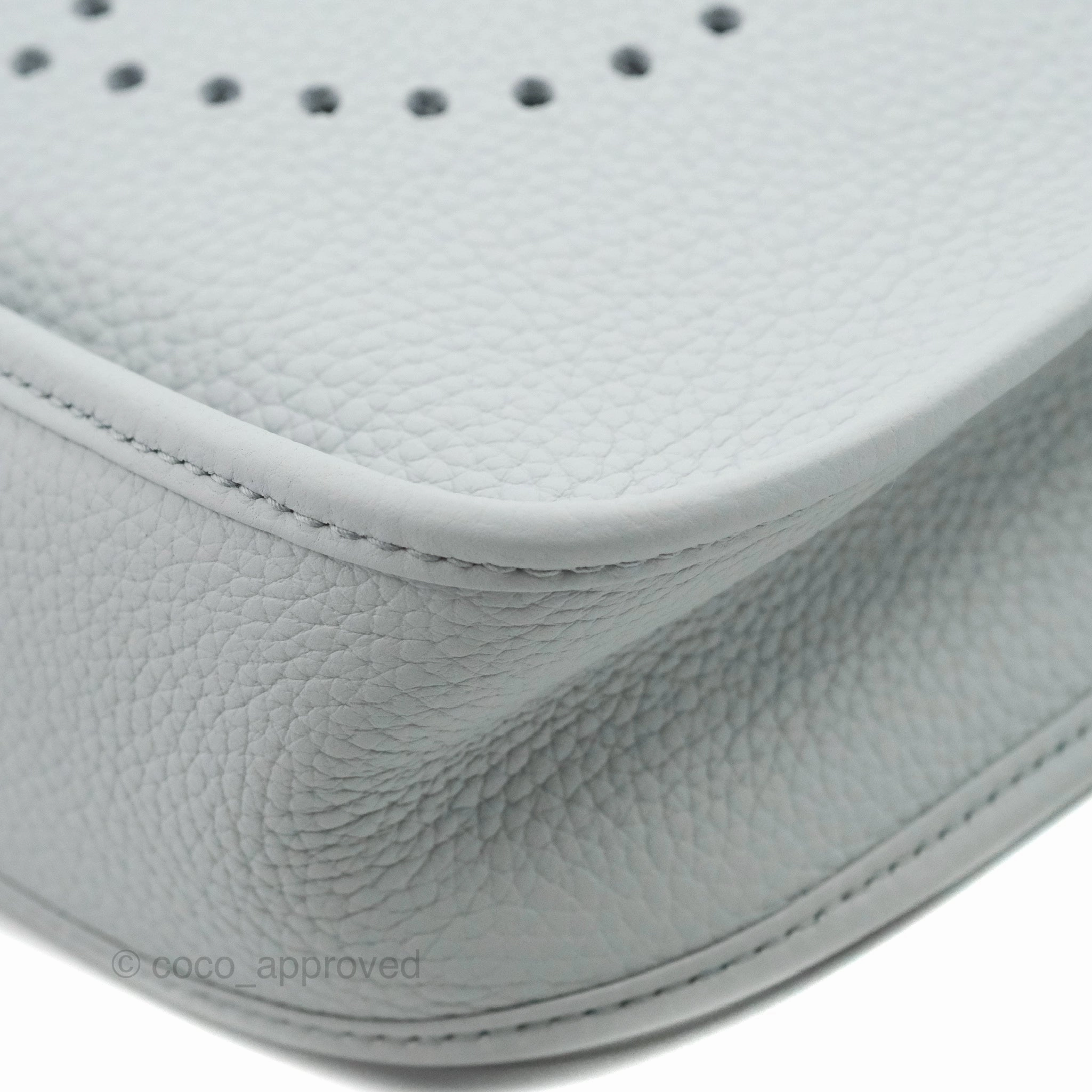Hermes Evelyne III 29 Bleu Pale Clemence Palladium Hardware