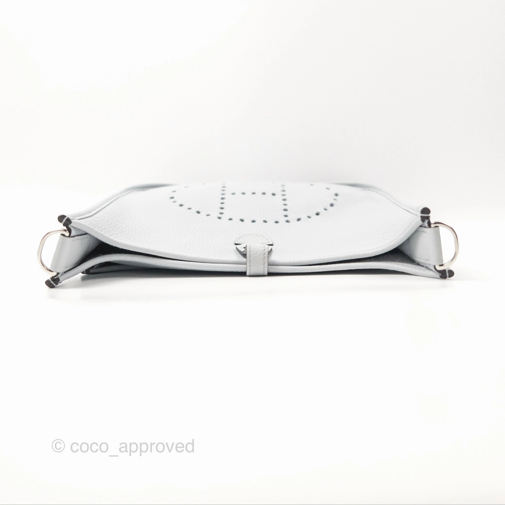 Hermes Evelyne III 29 Bleu Pale Clemence Palladium Hardware