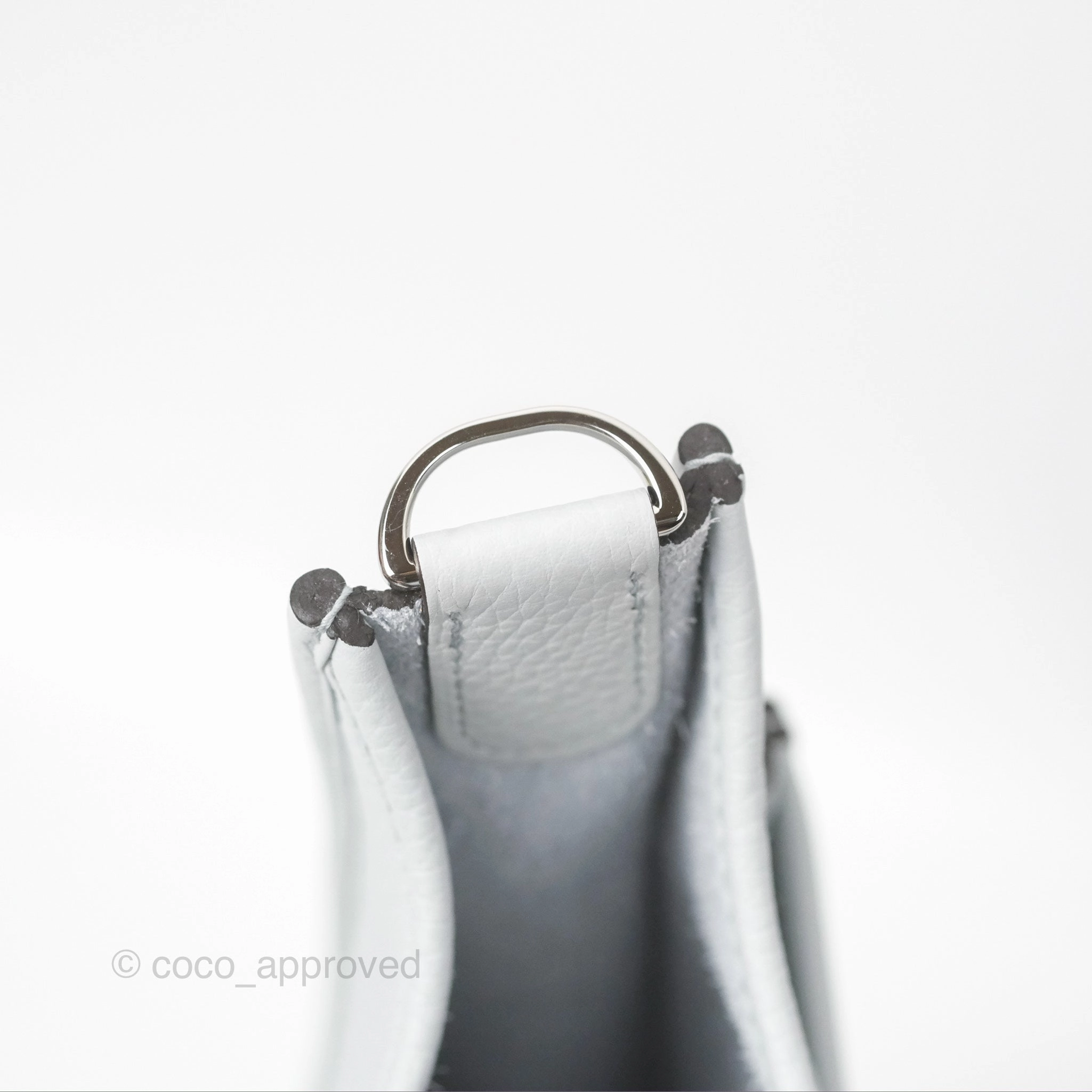 Hermes Evelyne III 29 Bleu Pale Clemence Palladium Hardware