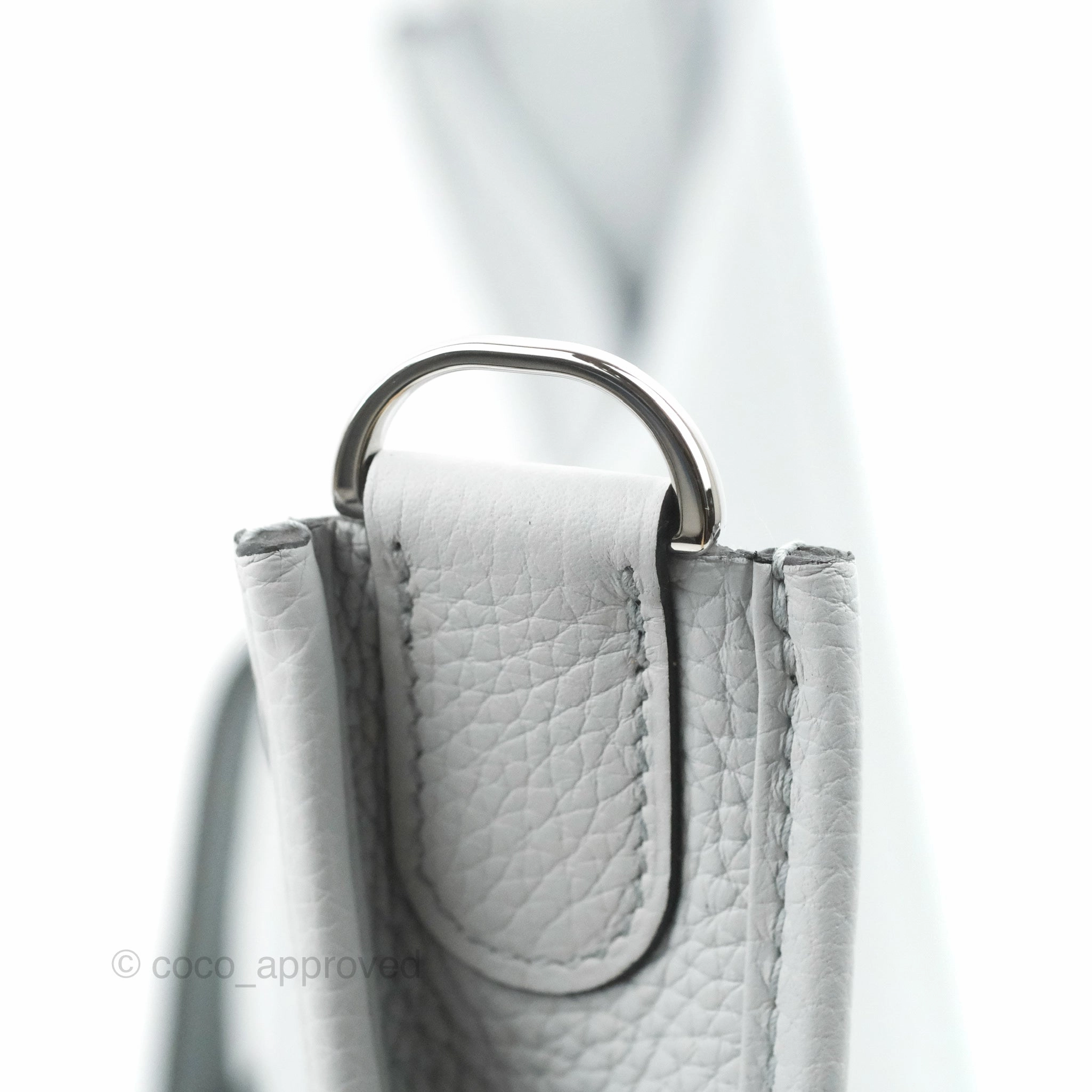 Hermes Evelyne III 29 Bleu Pale Clemence Palladium Hardware