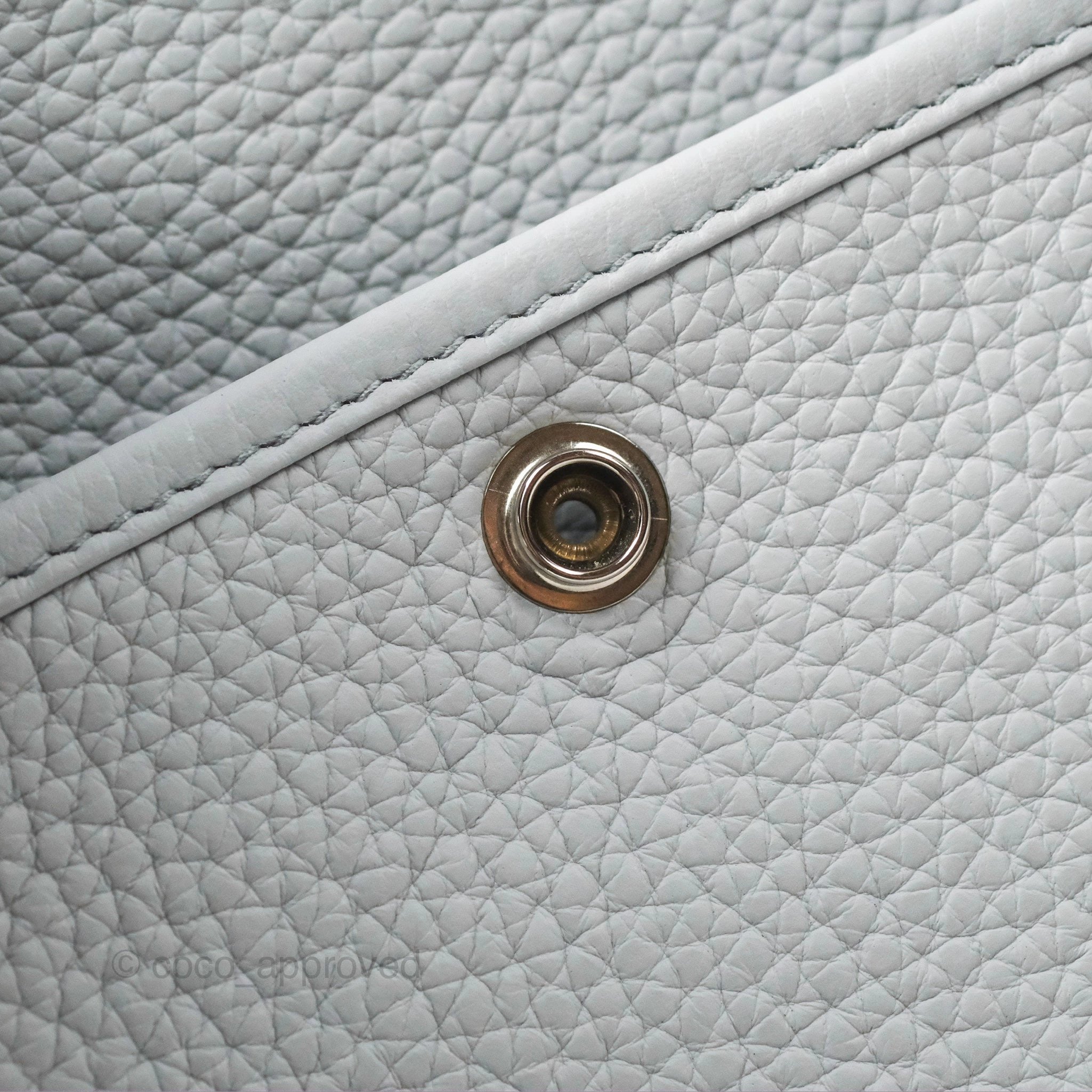 Hermes Evelyne III 29 Bleu Pale Clemence Palladium Hardware