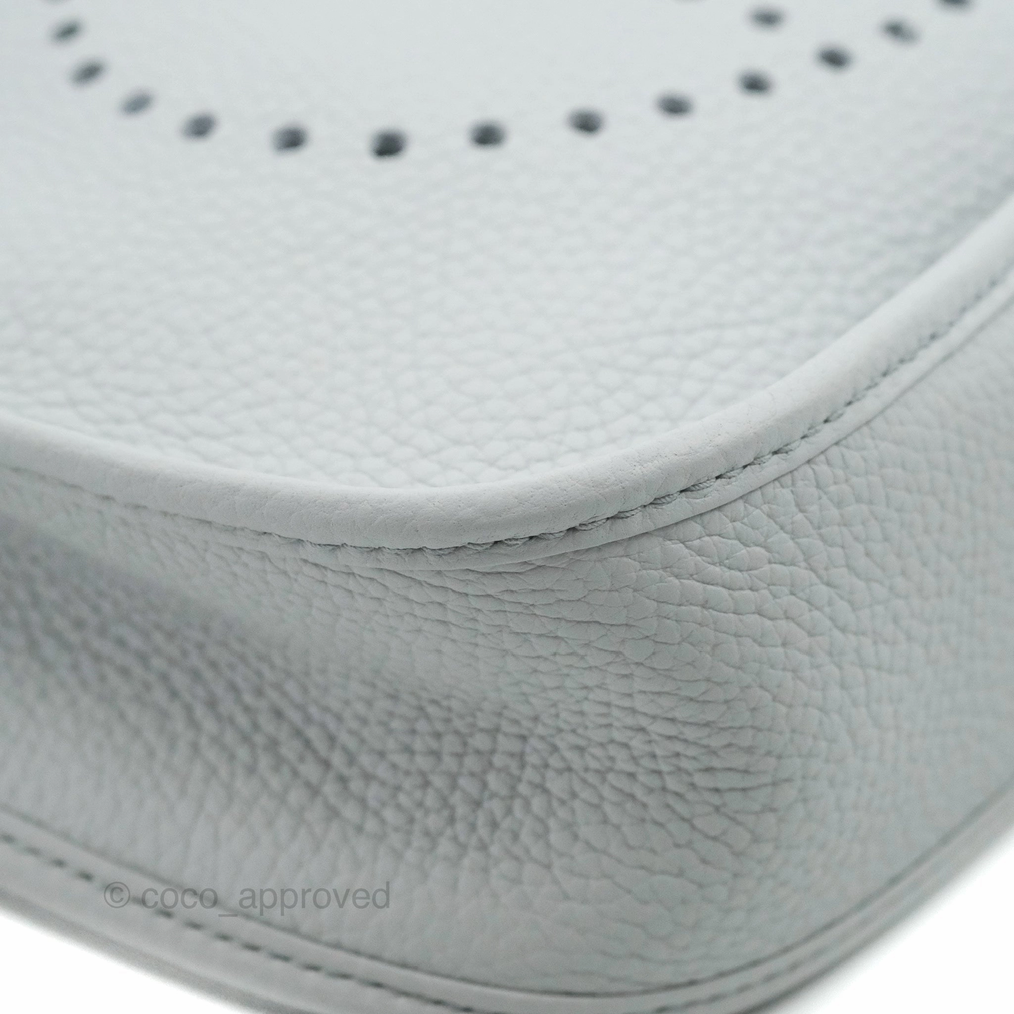 Hermes Evelyne III 29 Bleu Pale Clemence Palladium Hardware