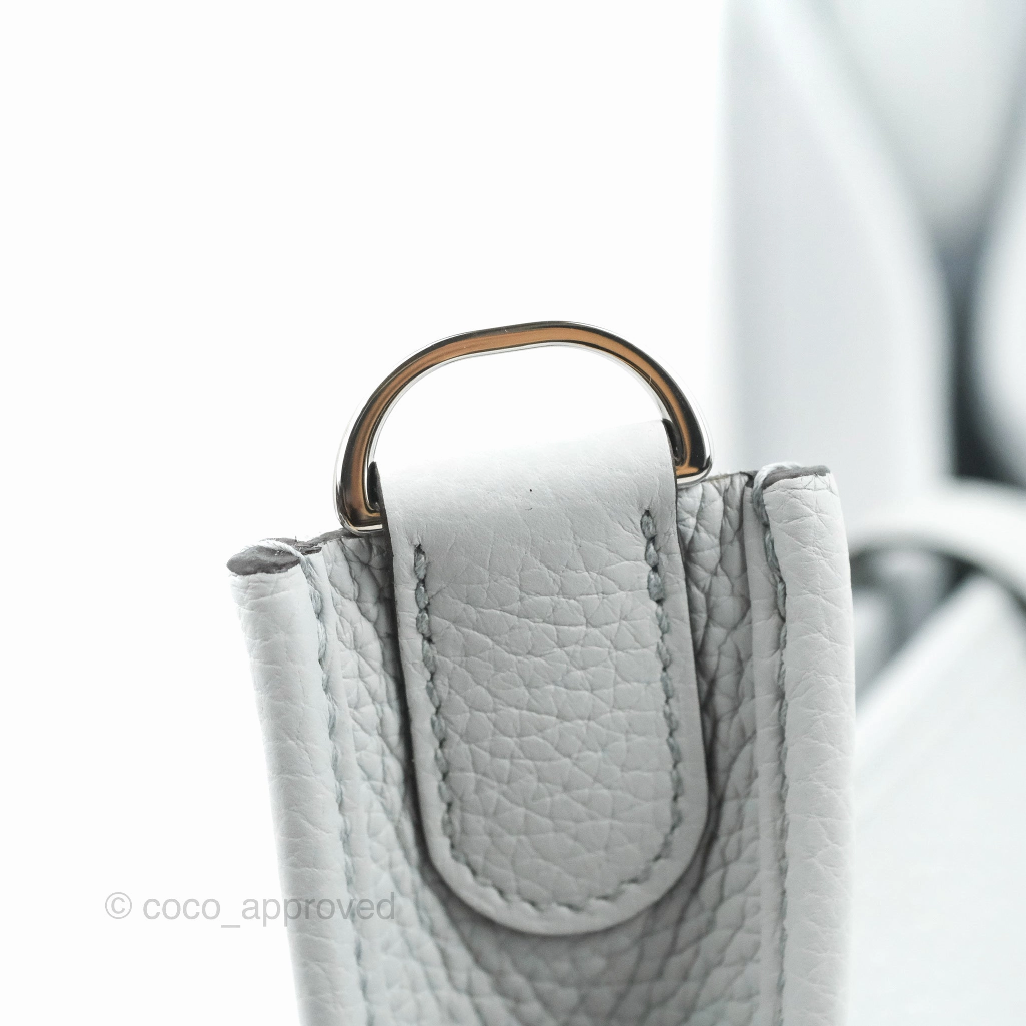 Hermes Evelyne III 29 Bleu Pale Clemence Palladium Hardware