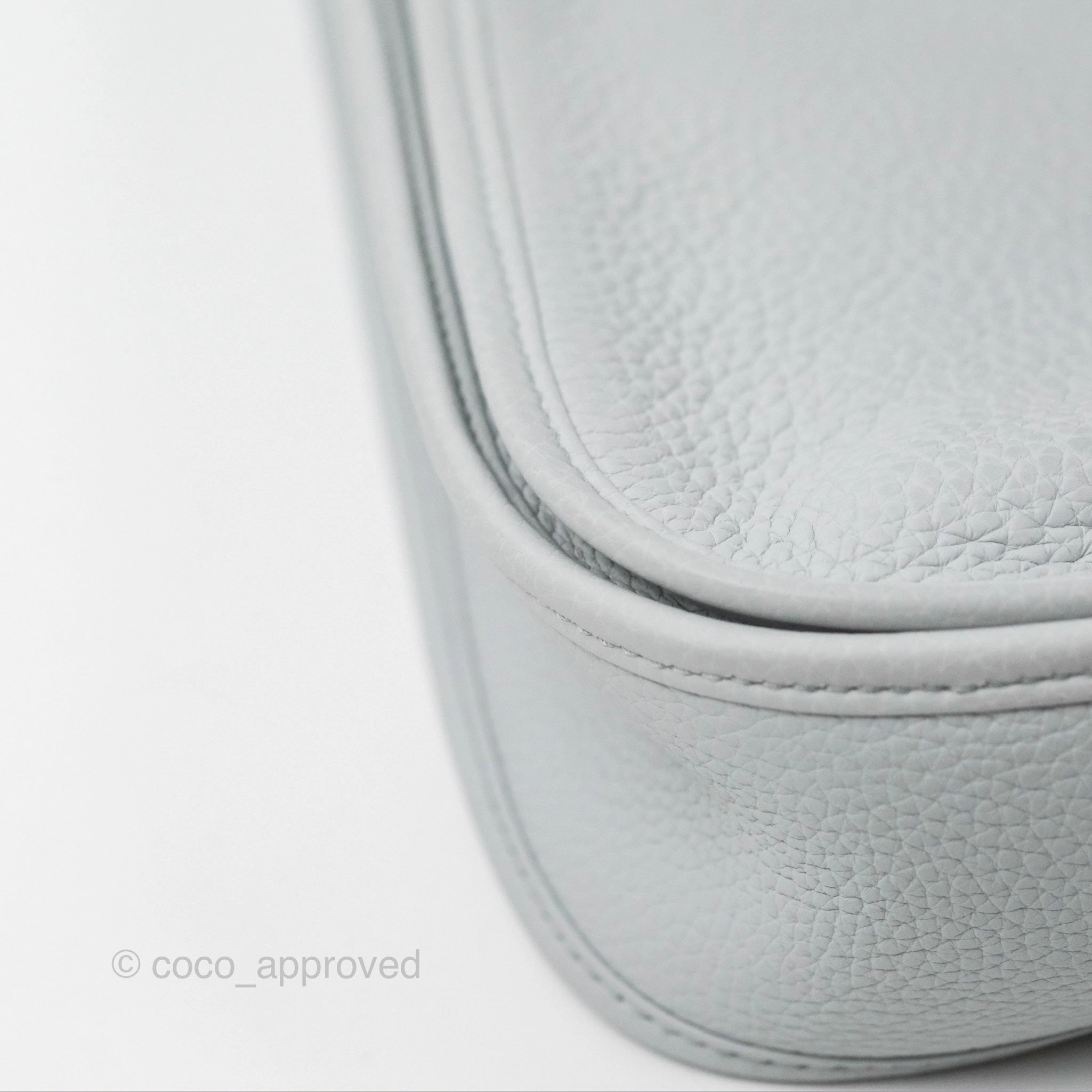 Hermes Evelyne III 29 Bleu Pale Clemence Palladium Hardware