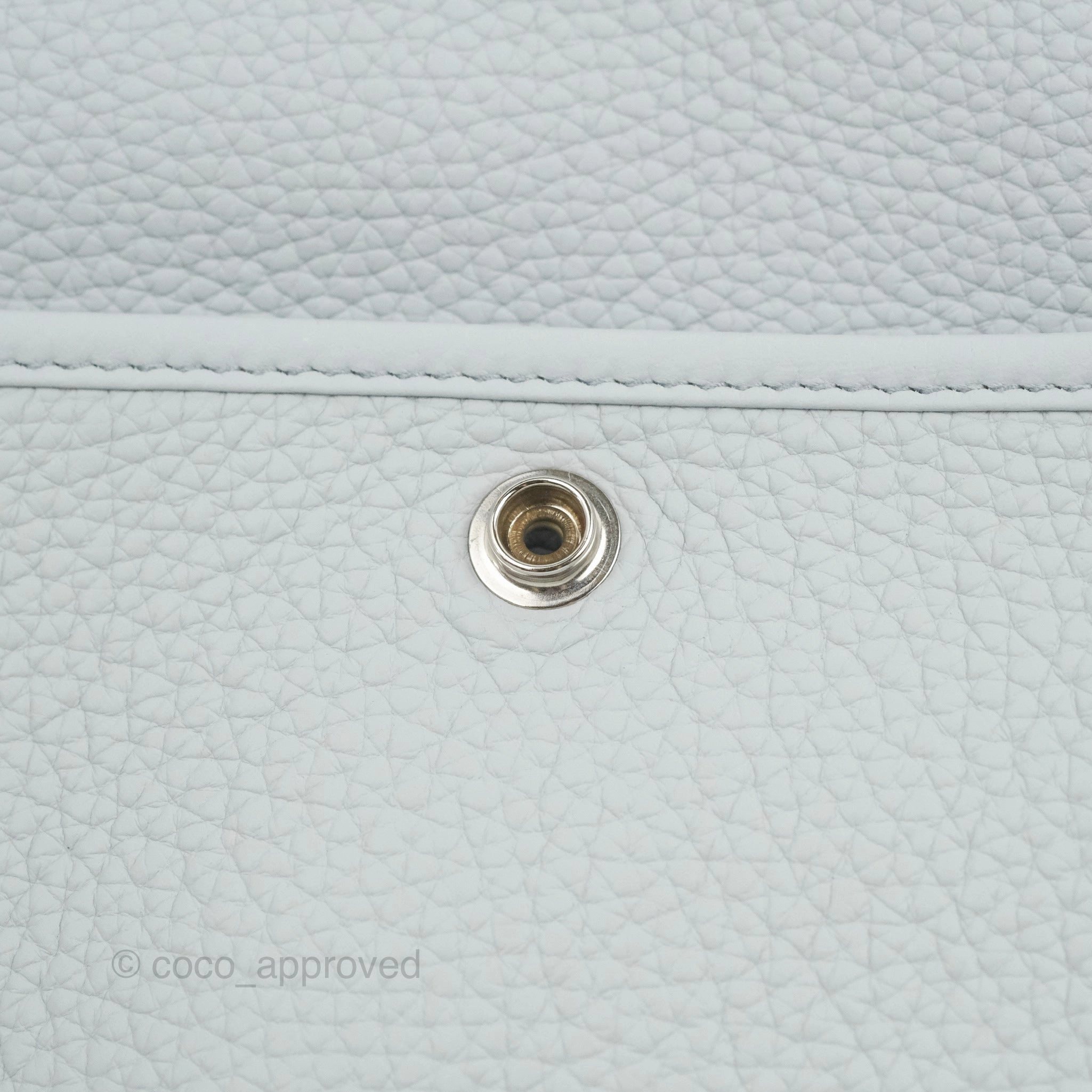 Hermes Evelyne III 29 Bleu Pale Clemence Palladium Hardware