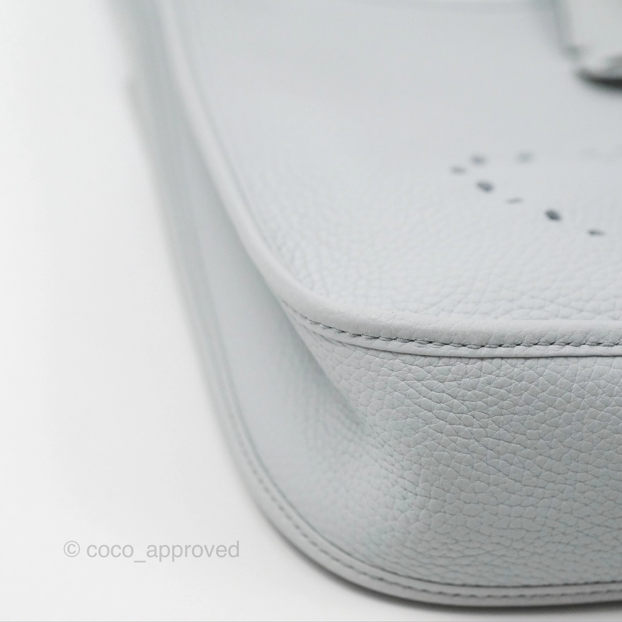 Hermes Evelyne III 29 Bleu Pale Clemence Palladium Hardware