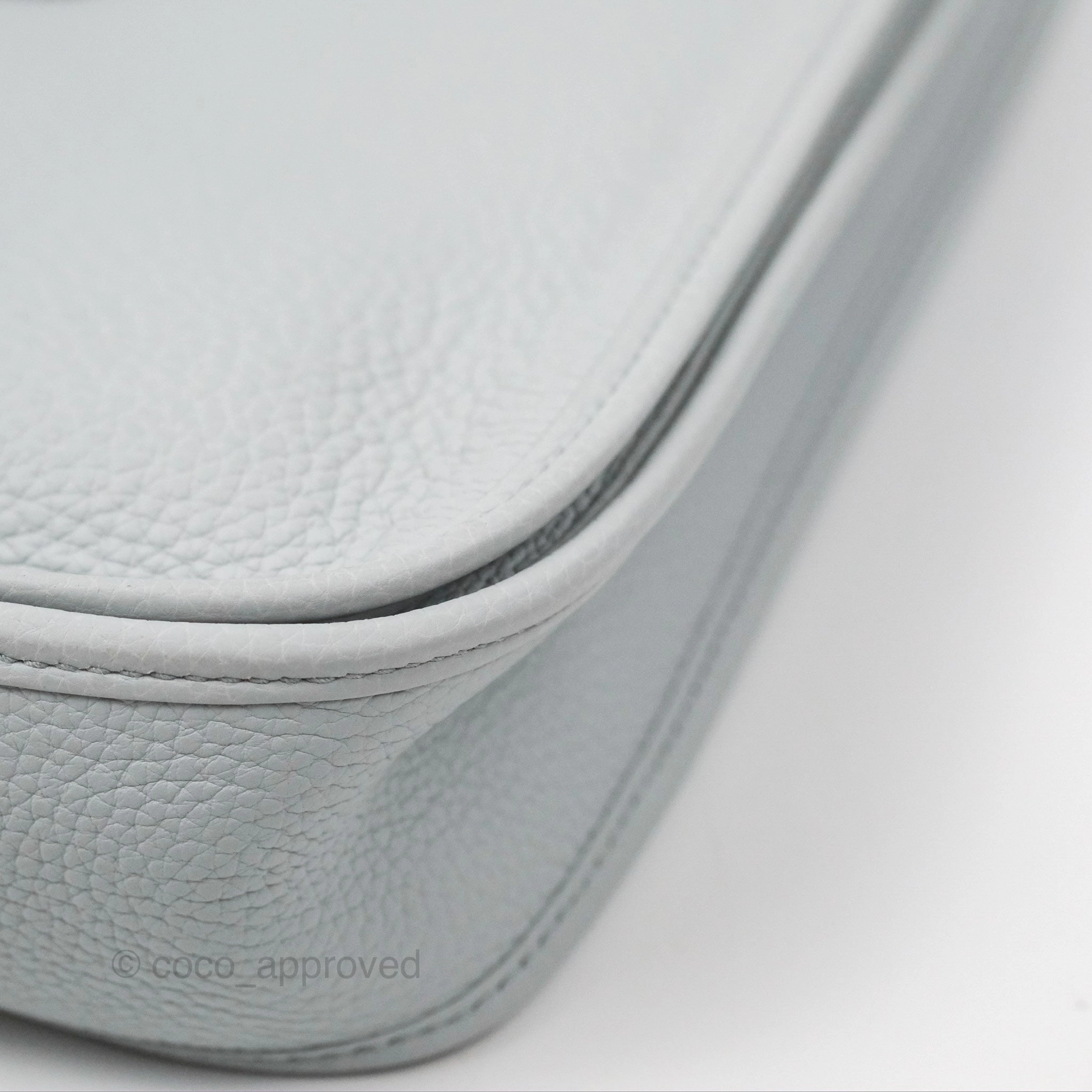 Hermes Evelyne III 29 Bleu Pale Clemence Palladium Hardware