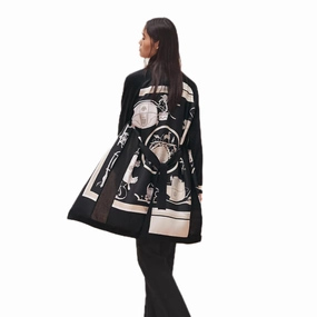 Hermes Ex-Libris Long Twillaine Cardigan